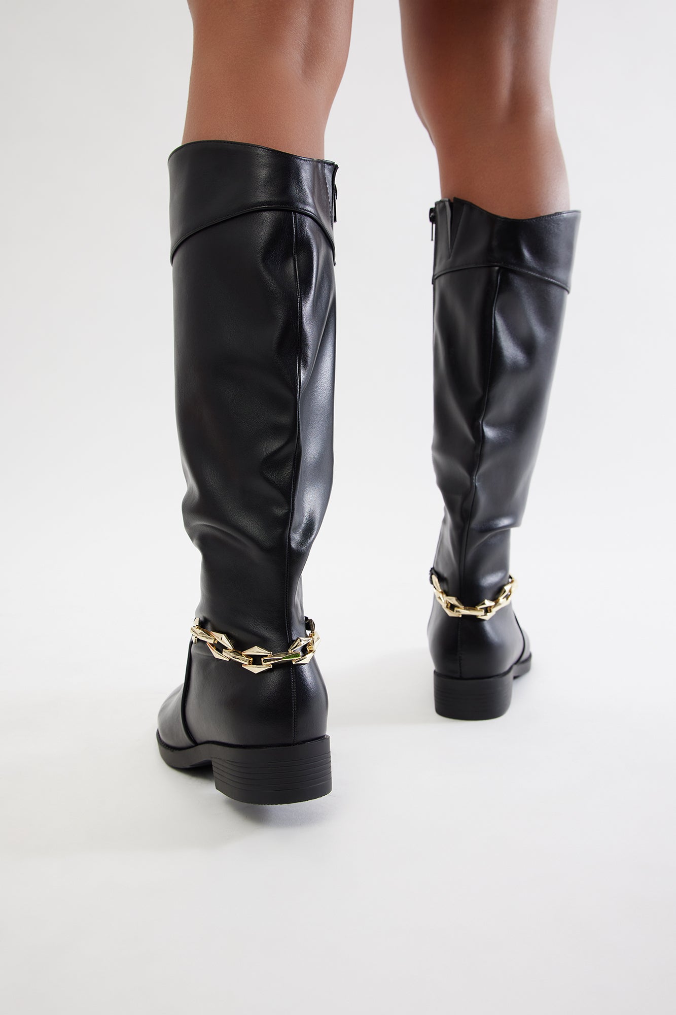 Portland Chain Boots - Black - Image 4