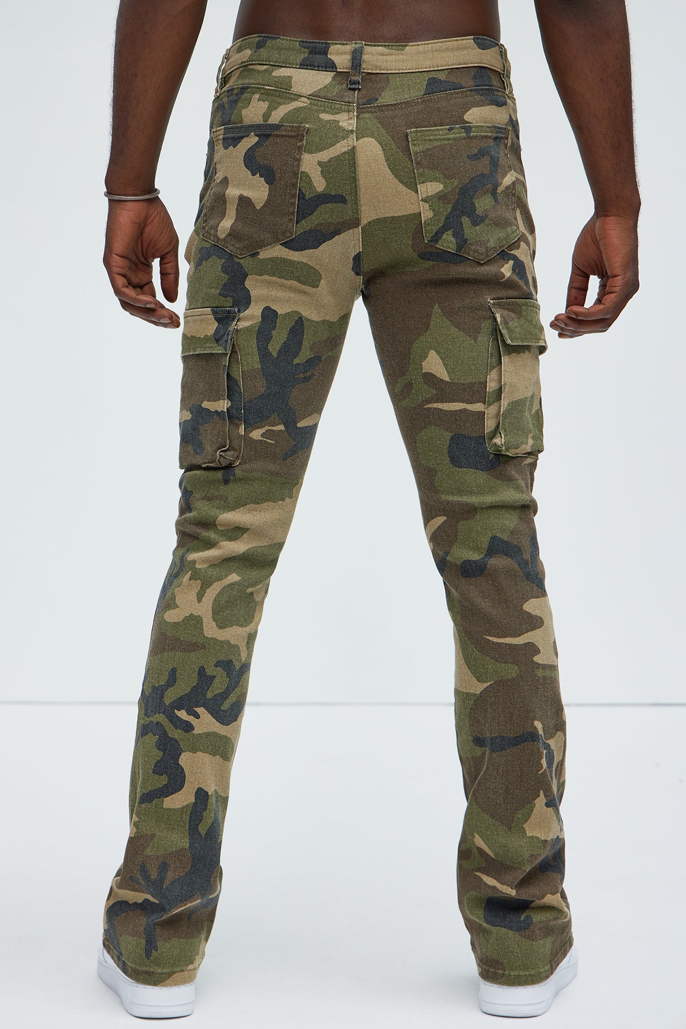 Trapper Cargo Stacked Slim Flared Pants - Khaki/combo - Image 4