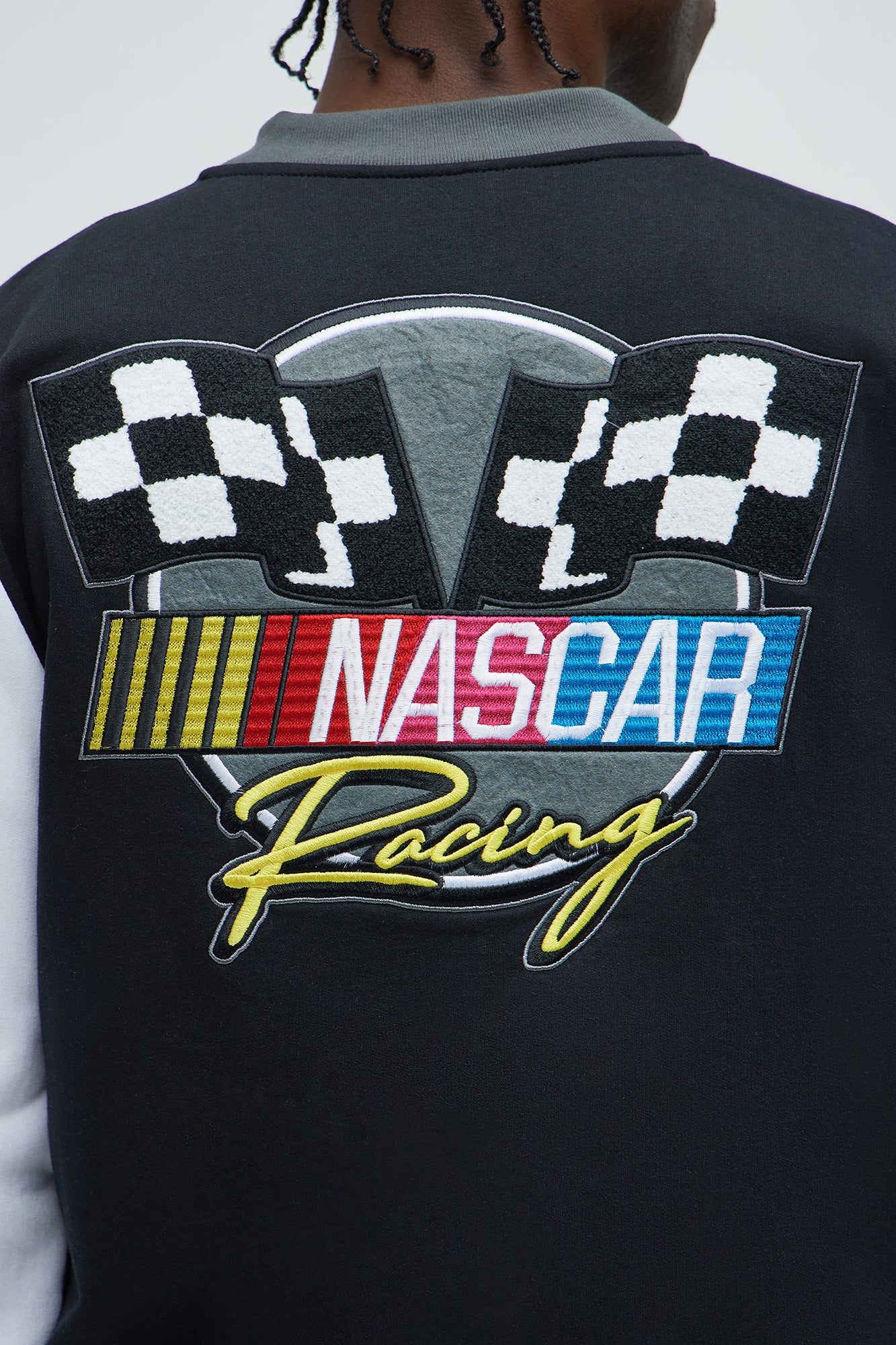 Nascar Racing Varsity Jacket - Black/White - Image 6