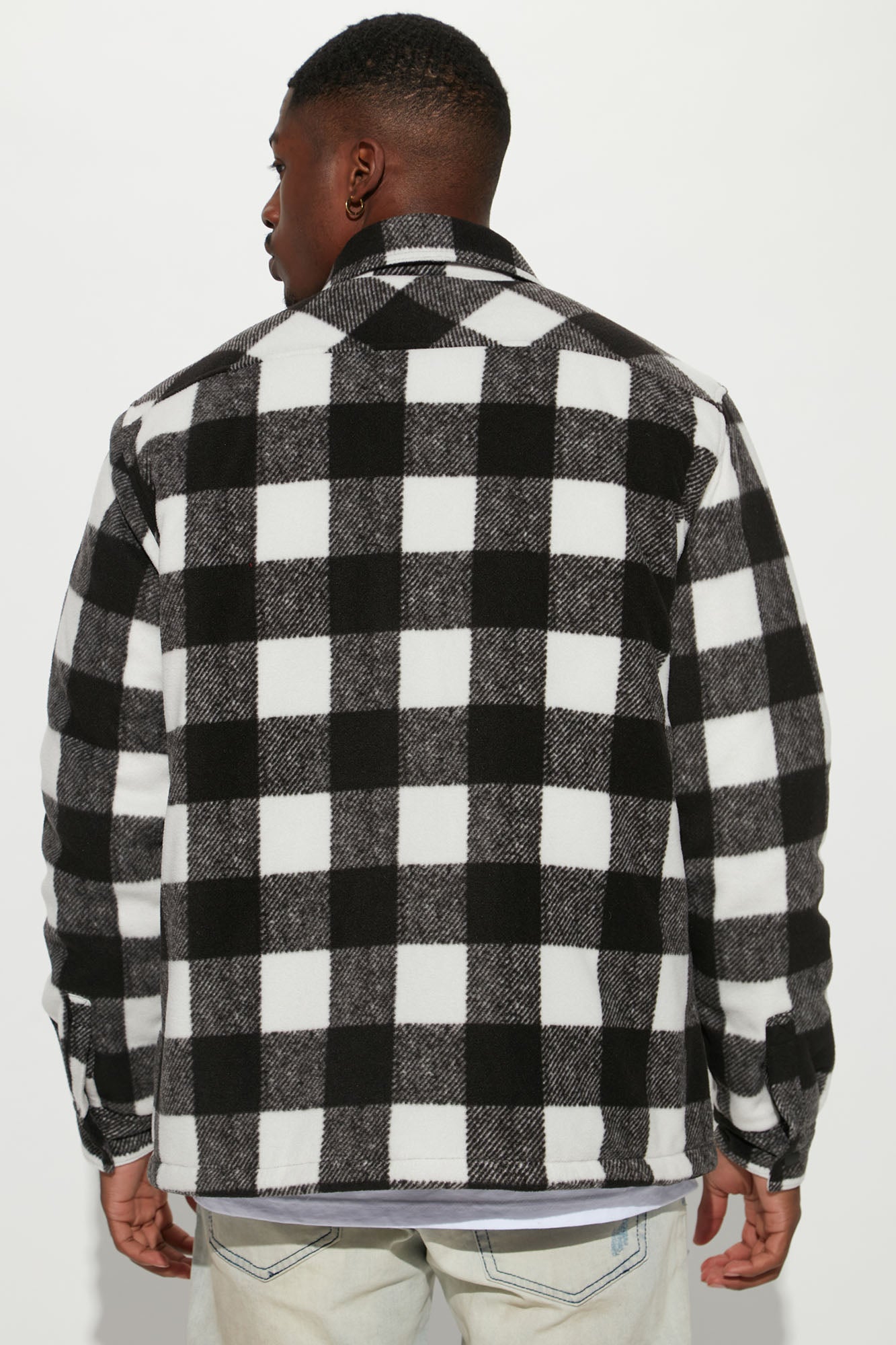 Lumber Flannel Shacket - Black/combo - Image 4