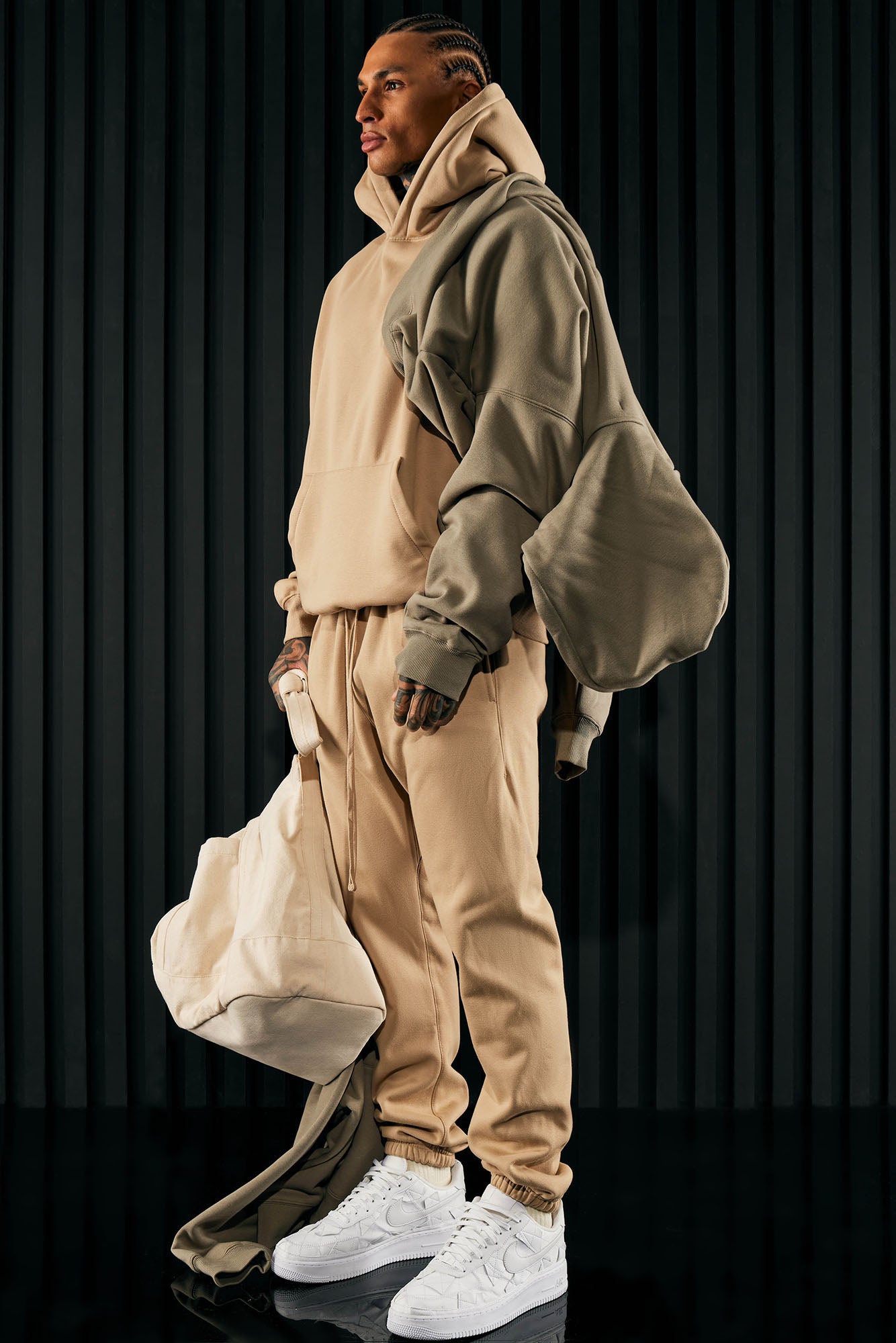 Tyson Heavyweight Sweat Jogger - Taupe - Image 3