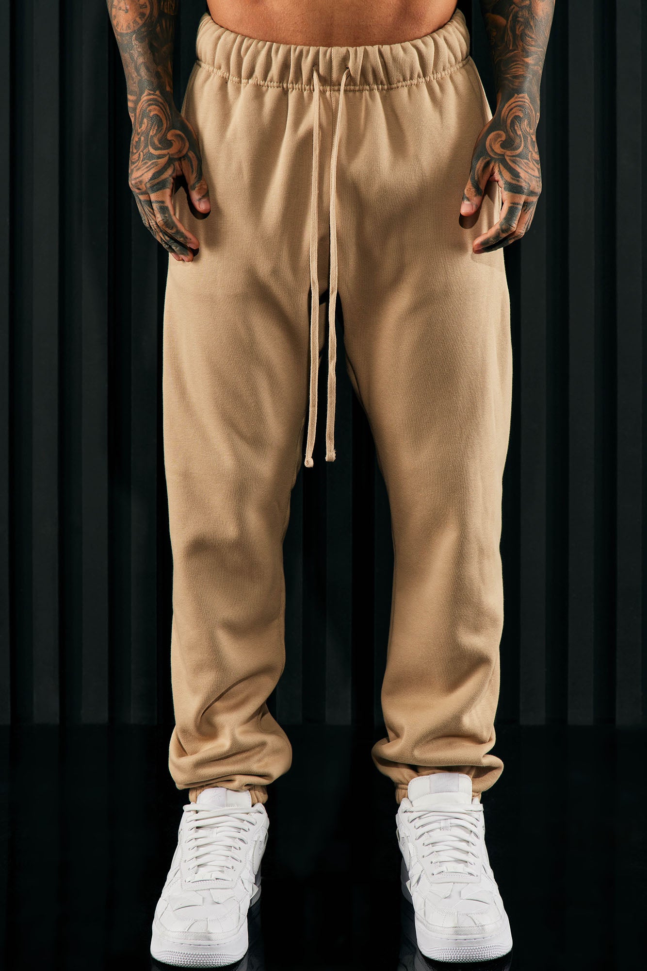 Tyson Heavyweight Sweat Jogger - Taupe - Image 4