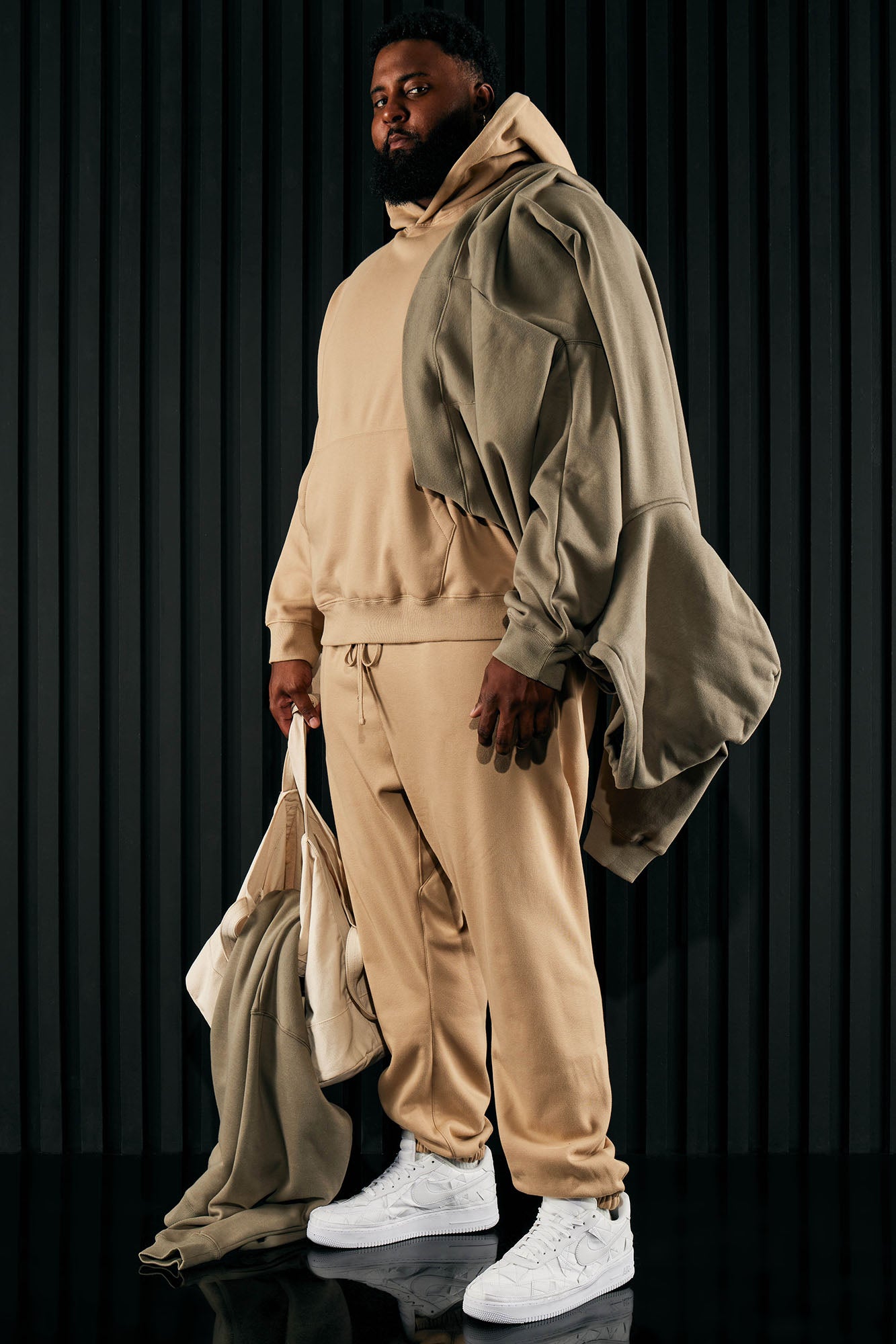 Tyson Heavyweight Sweat Jogger - Taupe - Image 11