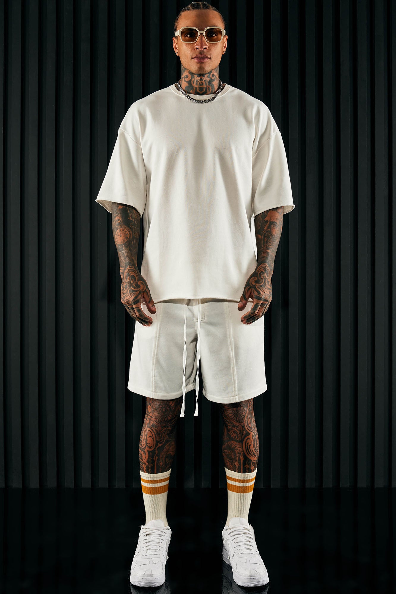 I Like How It Looks Oversized Terry Short Sleeve Tee - White - Image 3