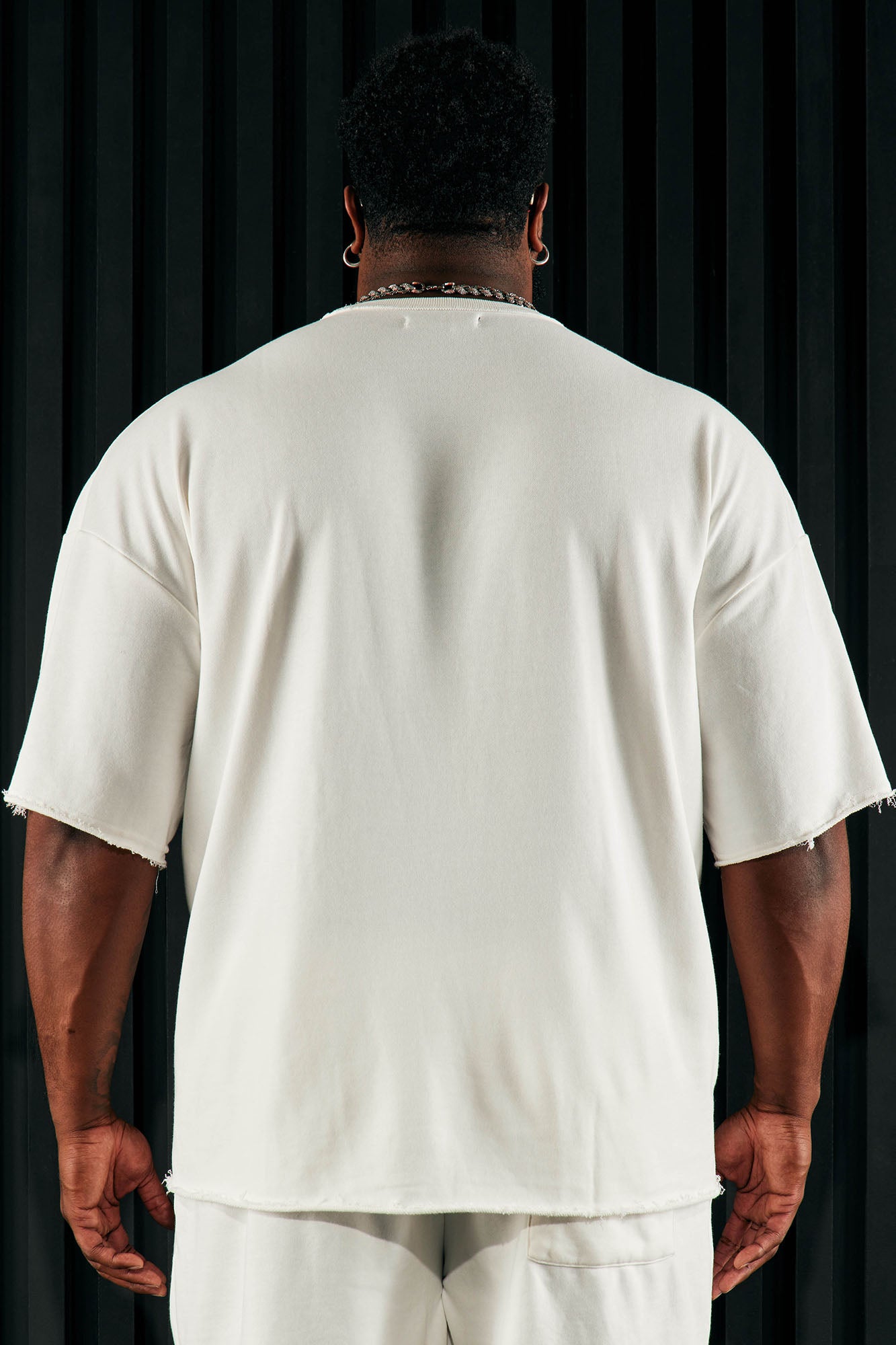 I Like How It Looks Oversized Terry Short Sleeve Tee - White - Image 10