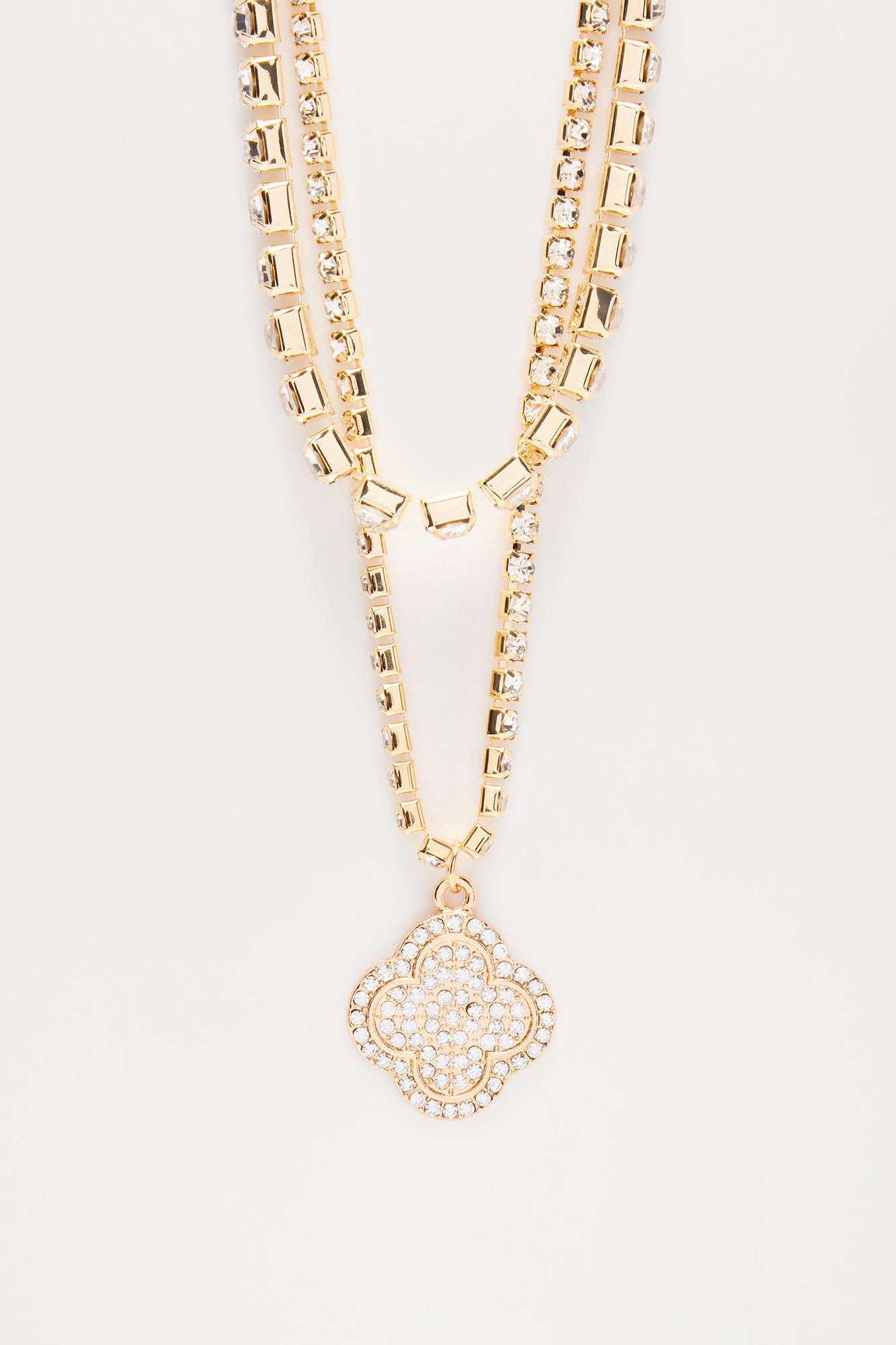 What's New Babe 2 Piece Choker Necklace - Gold - Image 3