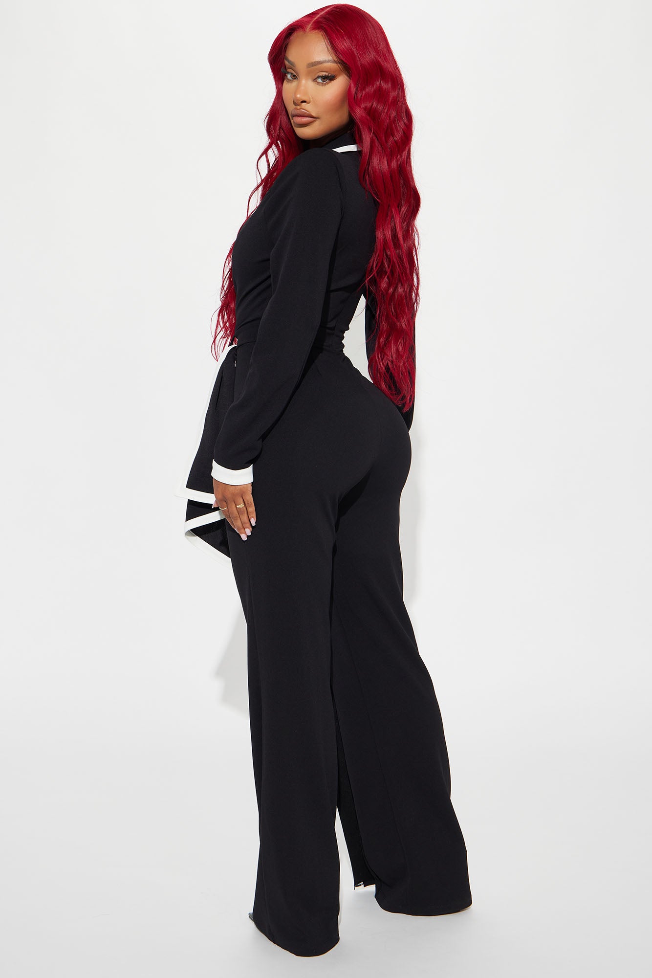 True Boss Long Sleeve Jumpsuit - Black - Image 3