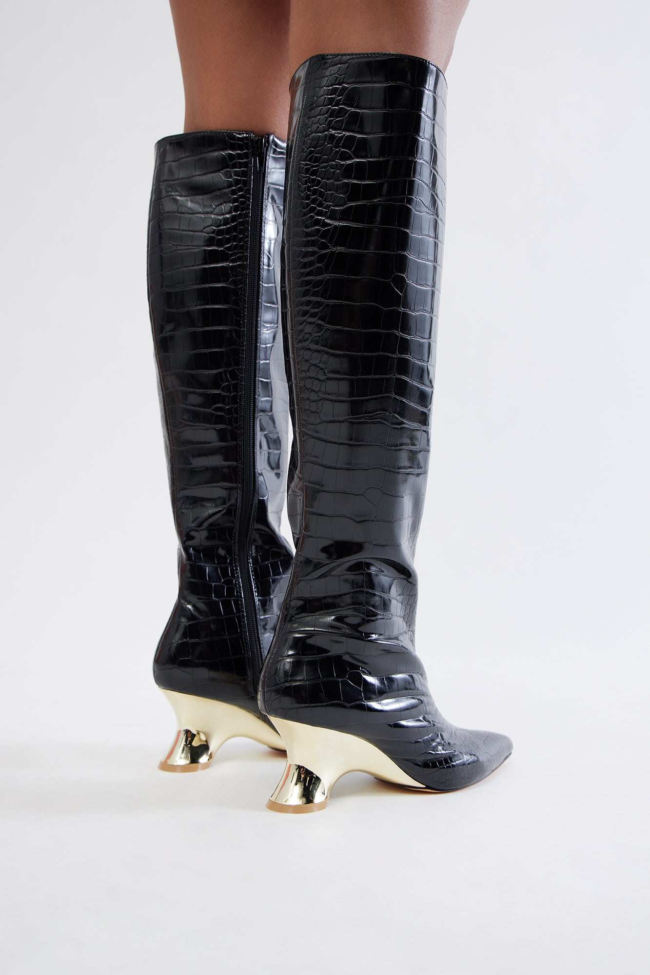 Paxton Croc Boots - Black - Image 4