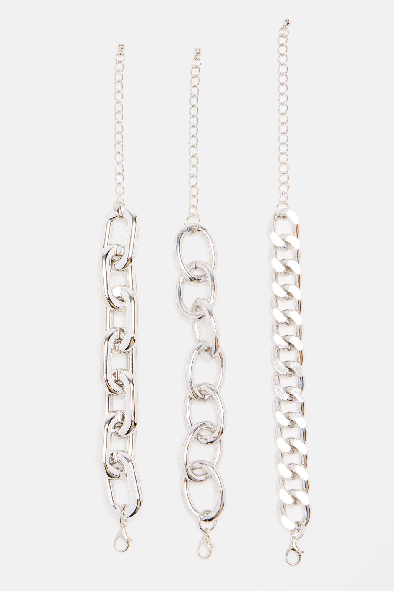 Never The Less 3 Piece Bracelet Set - Silver - Image 3
