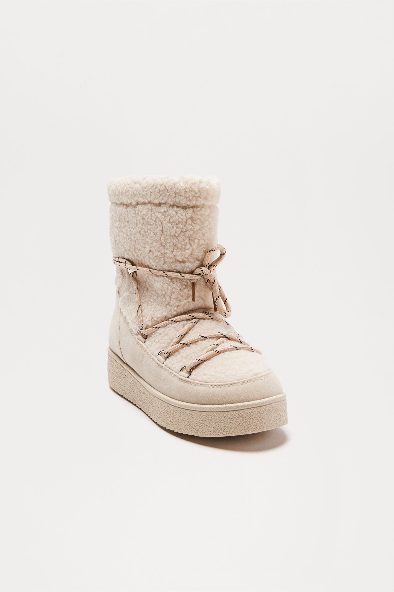 Alaska Platform Snow Booties - Beige - Image 3