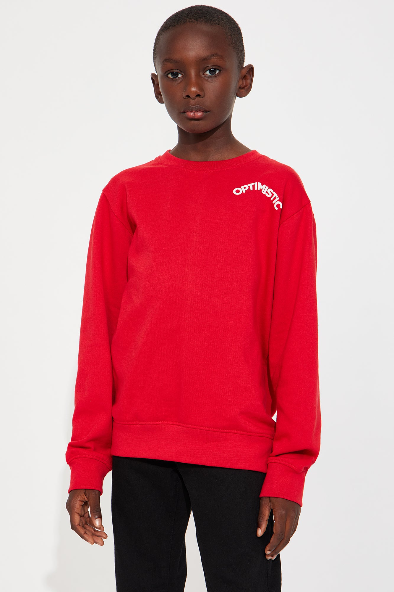 Mini Optimistic Fleece sweatshirt - Red - Image 4