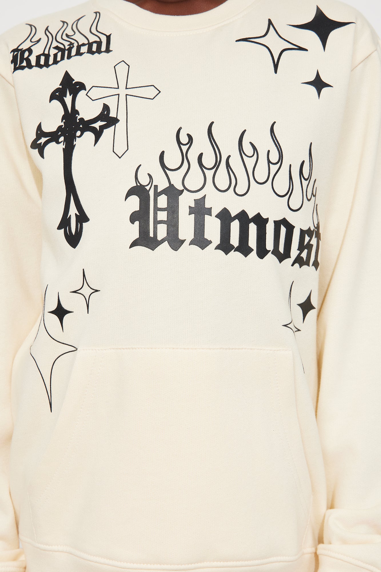 Mini Radical At Most Fleece Sweatshirt - Sand - Image 4