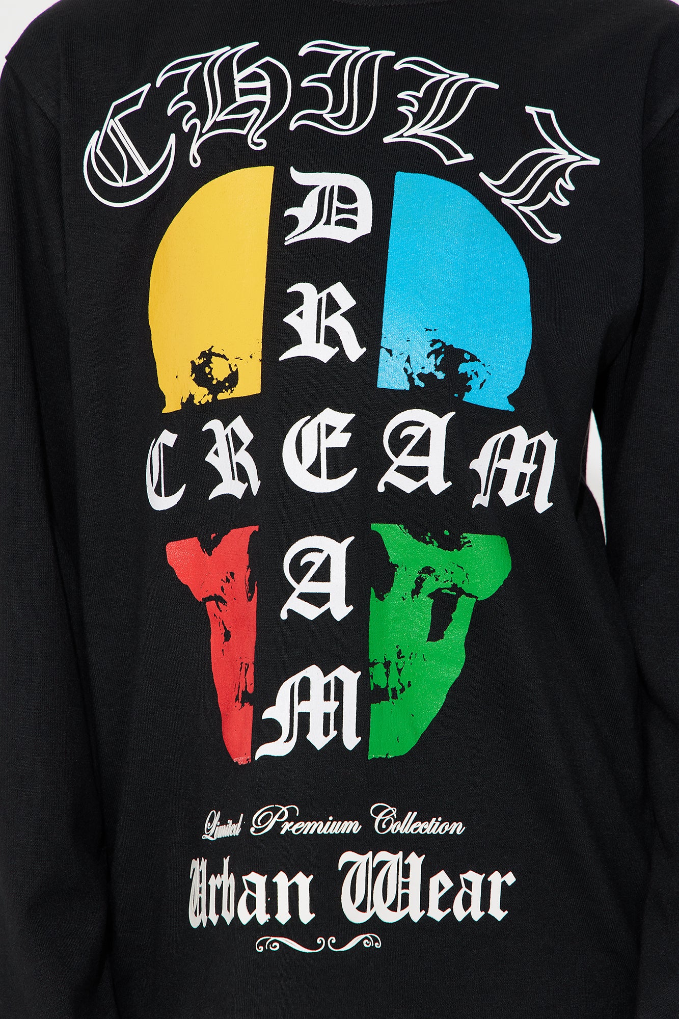 Mini Chill Dream Cream Urban Wear Long Sleeve Tee - Black - Image 4