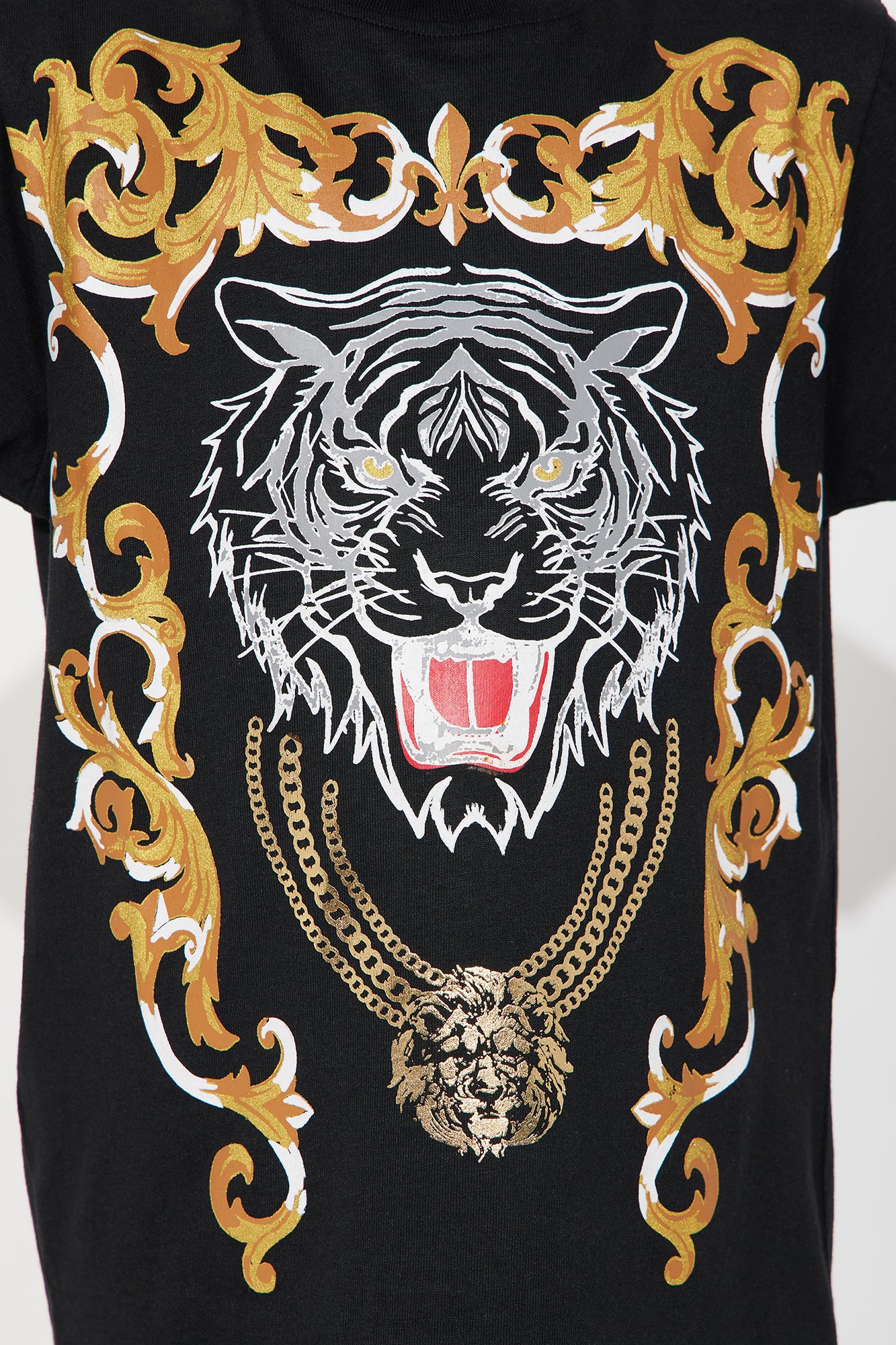 Mini Baroque Short Sleeve Tee - Black - Image 3