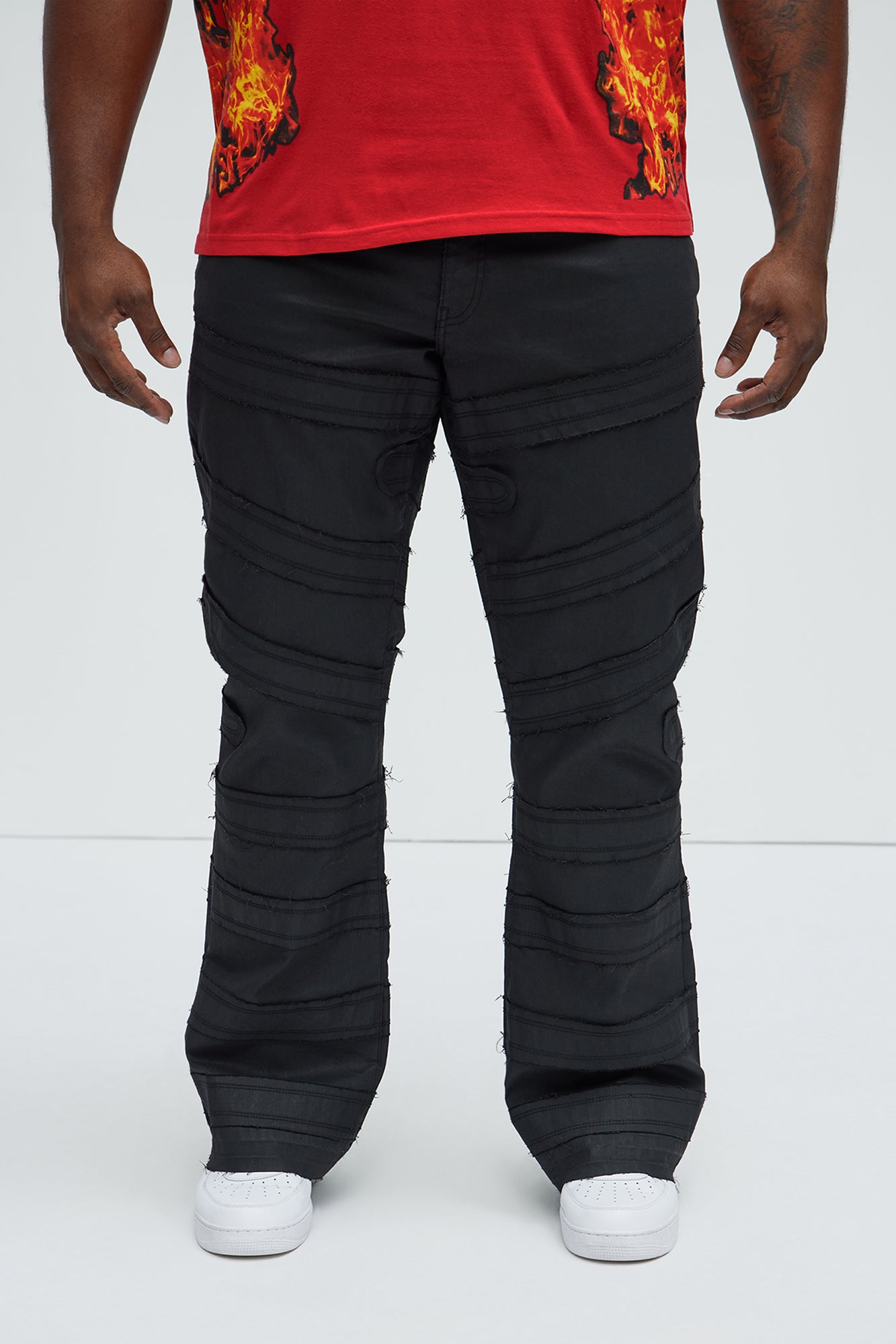 About Fray Stacked Skinny Jeans - Black - Image 7
