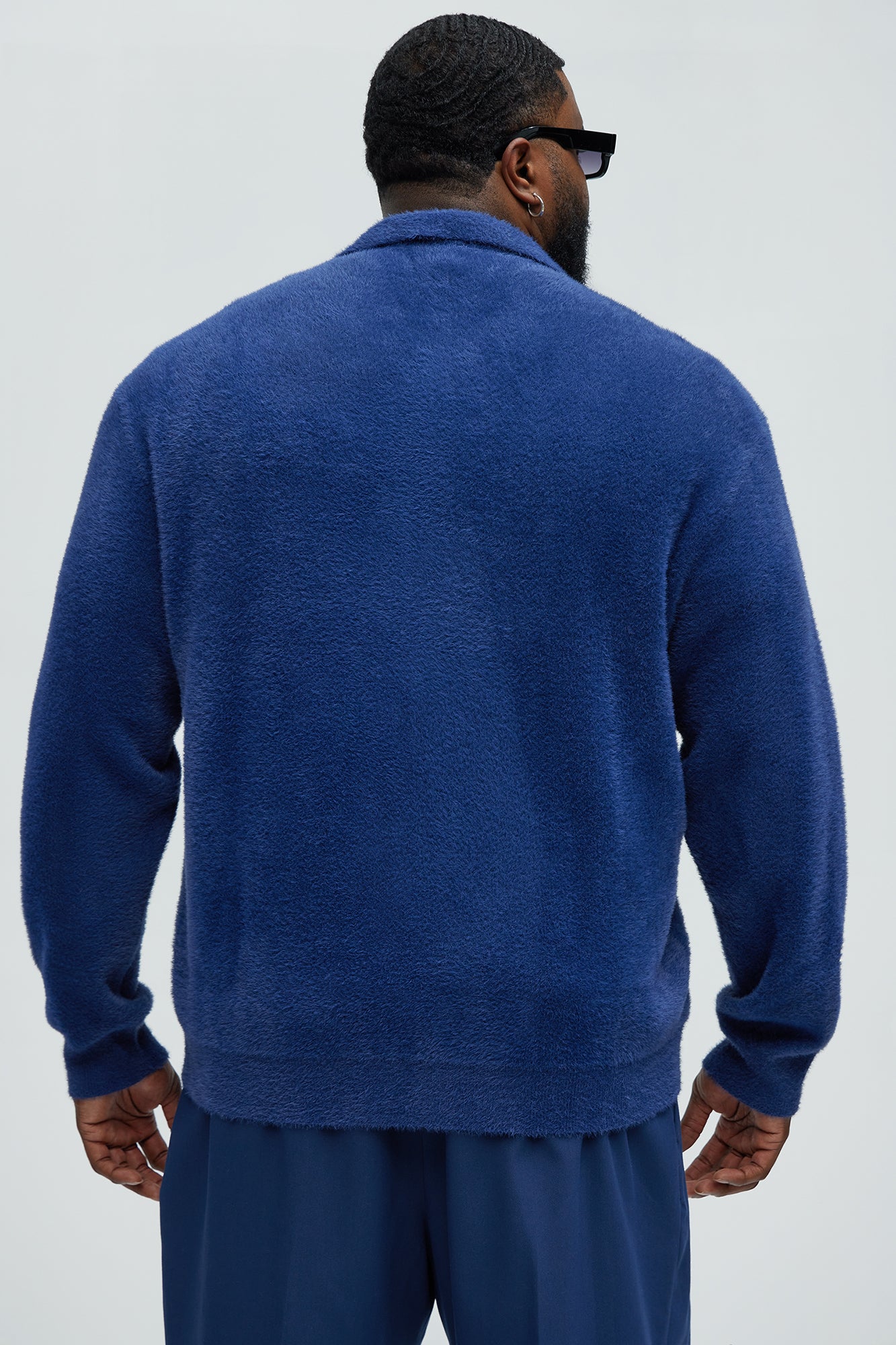 Amusing Sweater Knit Polo - Blue - Image 7