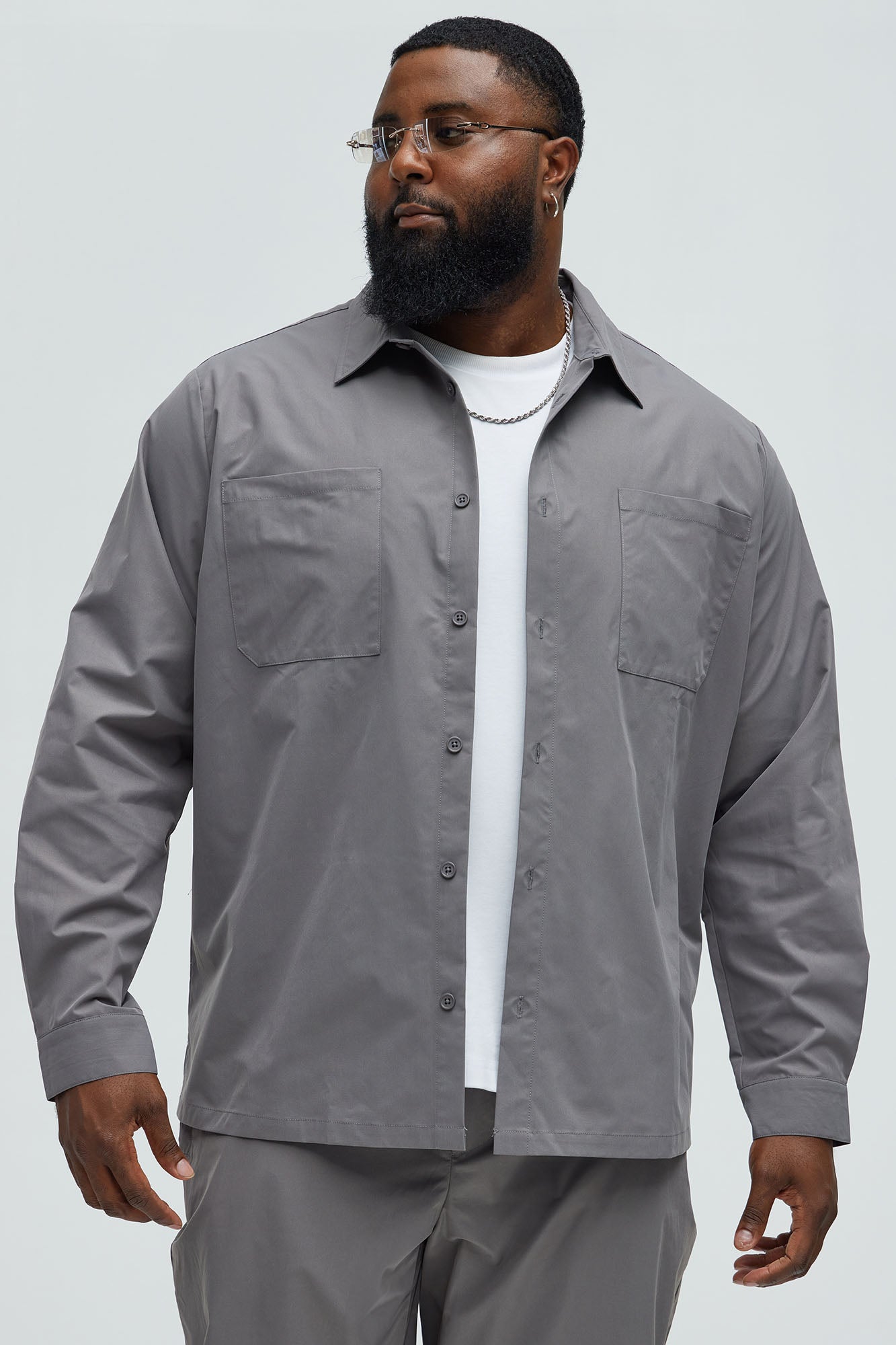 Ansel Tech Shirt - Charcoal - Image 5
