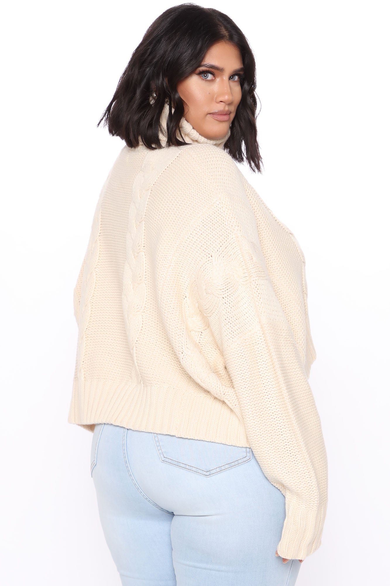 Finders Keepers Cable Knit Sweater - Cream - Image 11