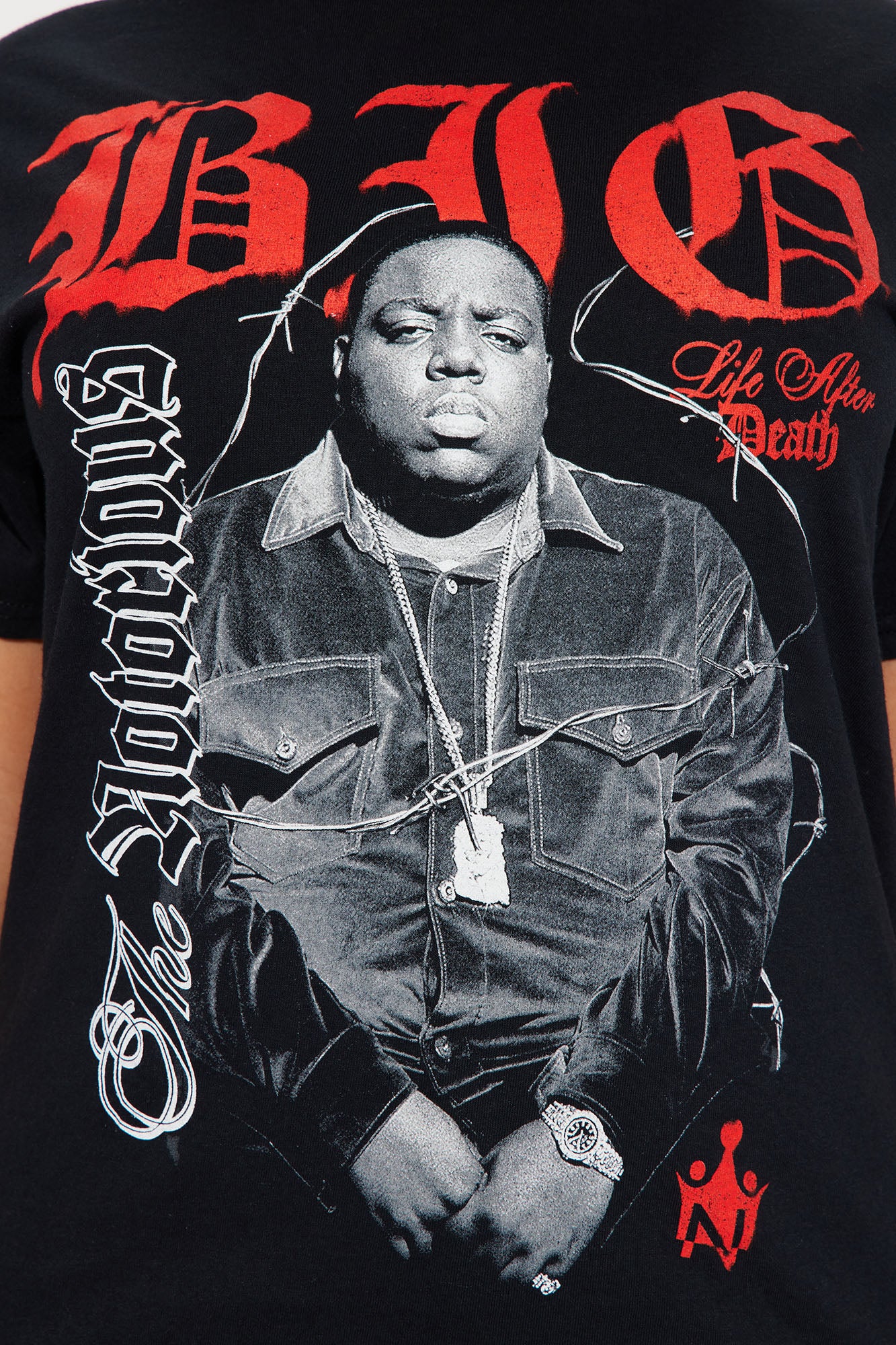 Biggie The Notorious Graphic Tee - Black Wash - Image 3
