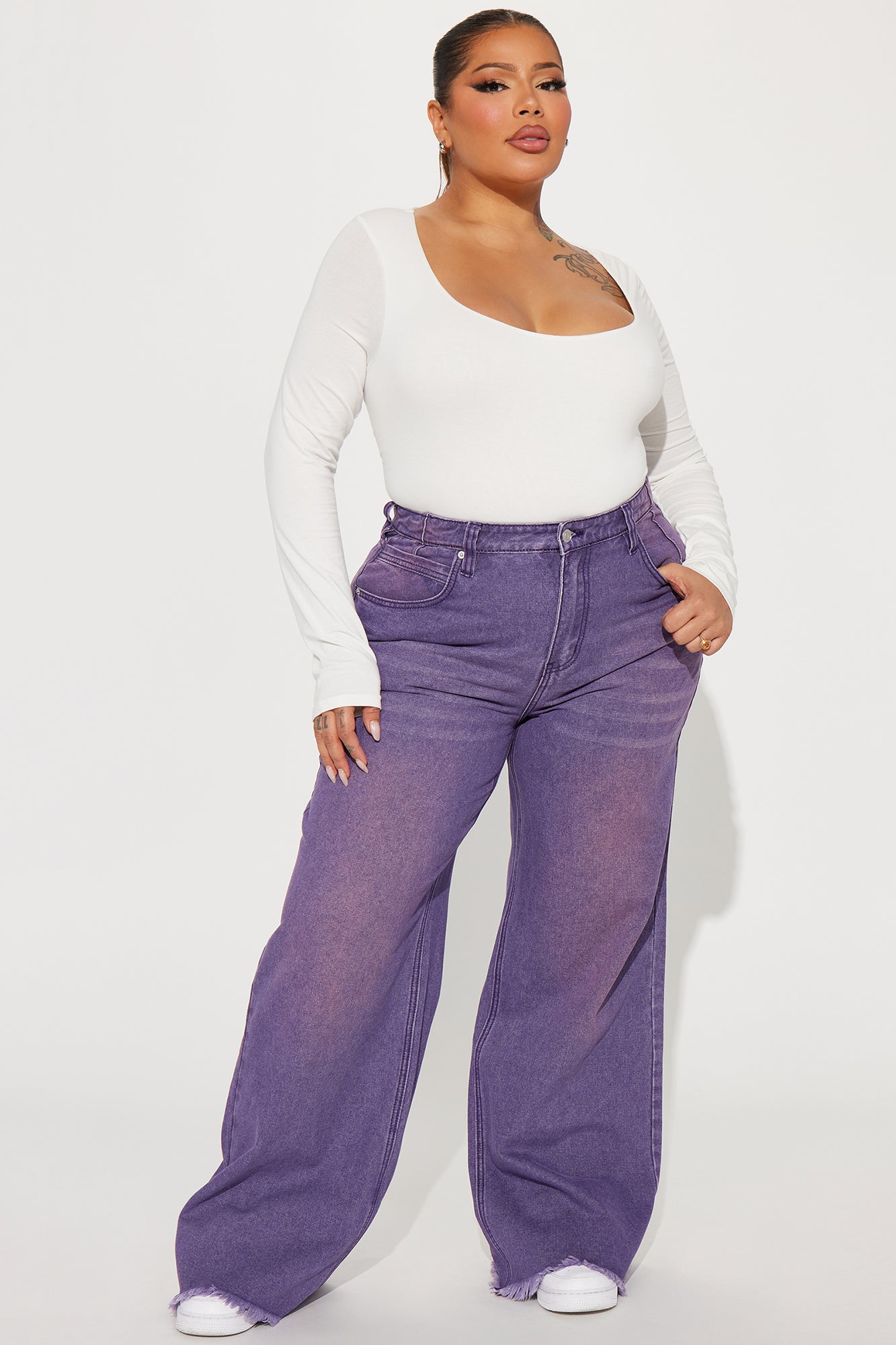 Ashtin Baggy Jeans - Purple - Image 5