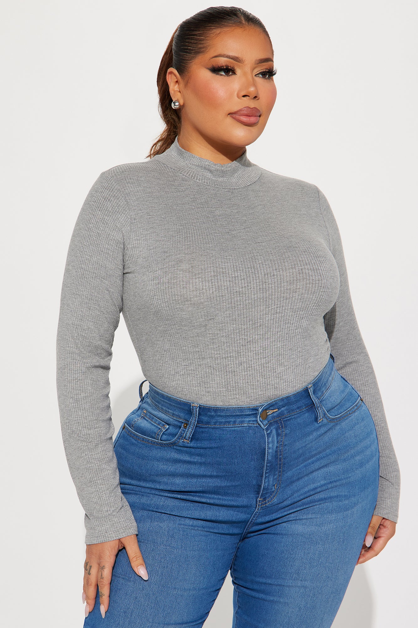 Dana Bodysuit - Charcoal - Image 7