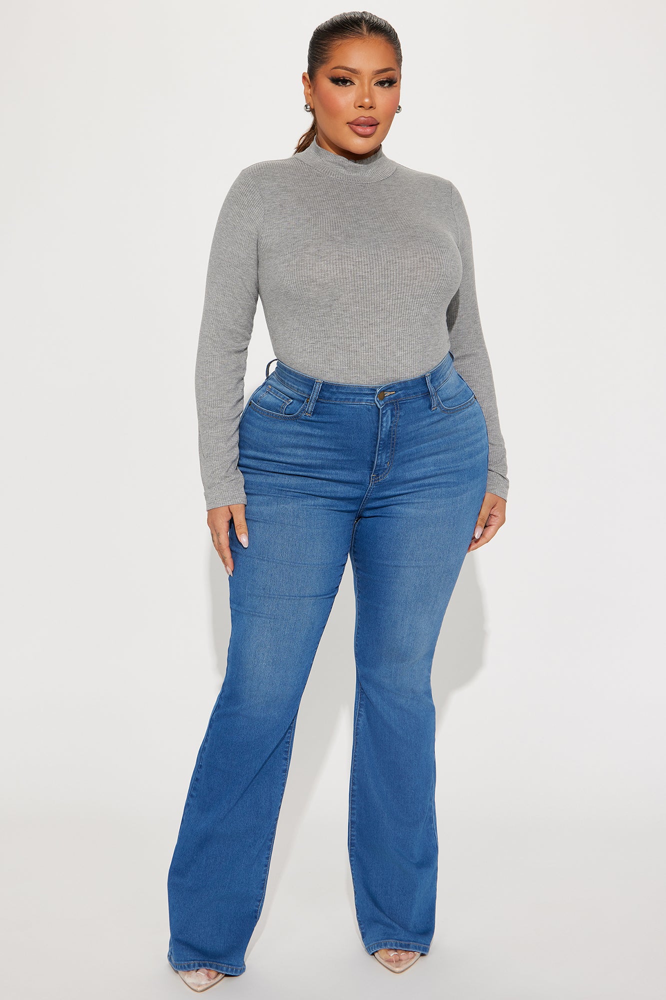 Flex Game Soft Stretch Bootcut Jeans - Medium Wash - Image 4