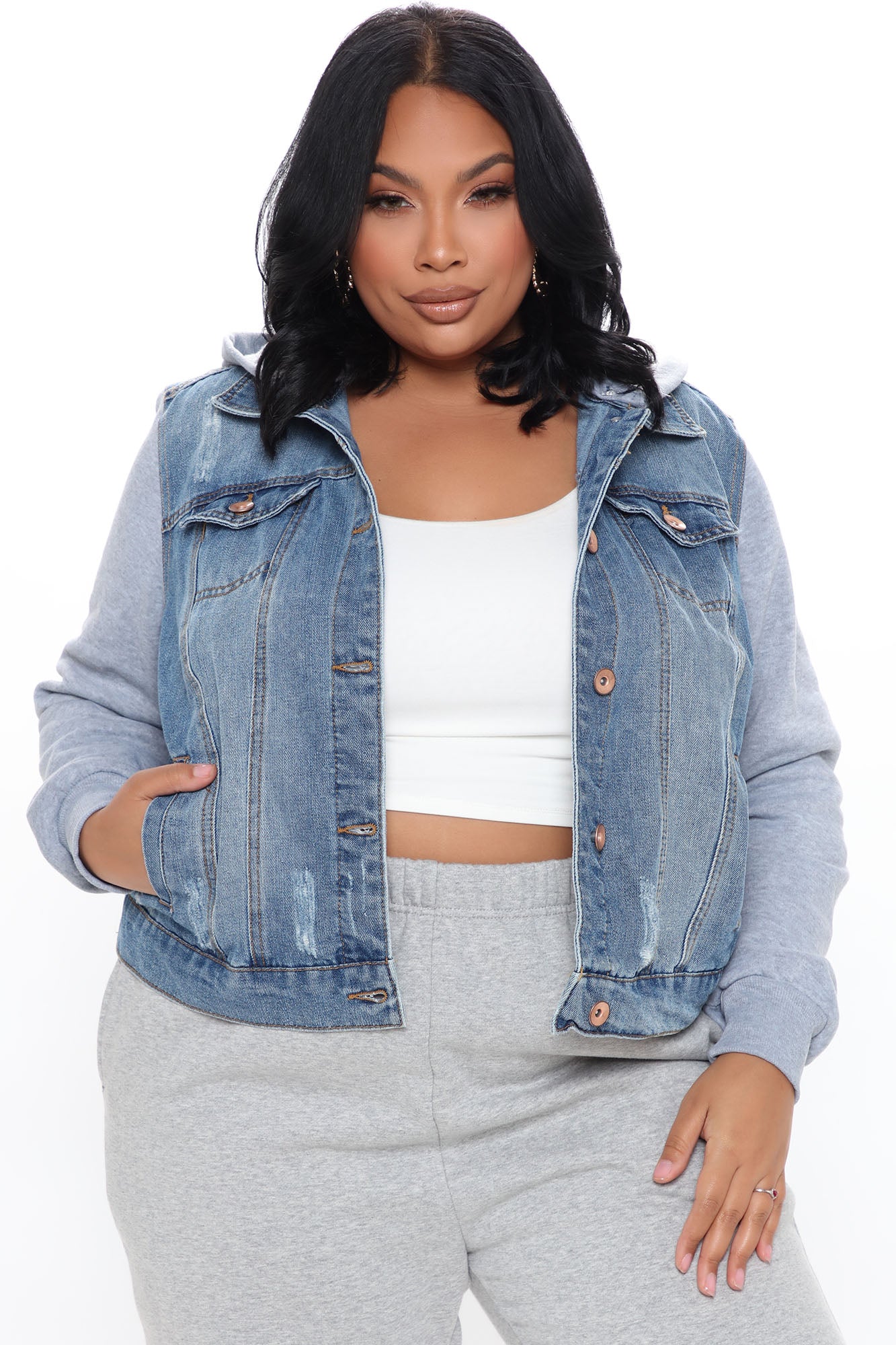His Name Was Tustin Denim Jacket - Medium Wash - Image 6