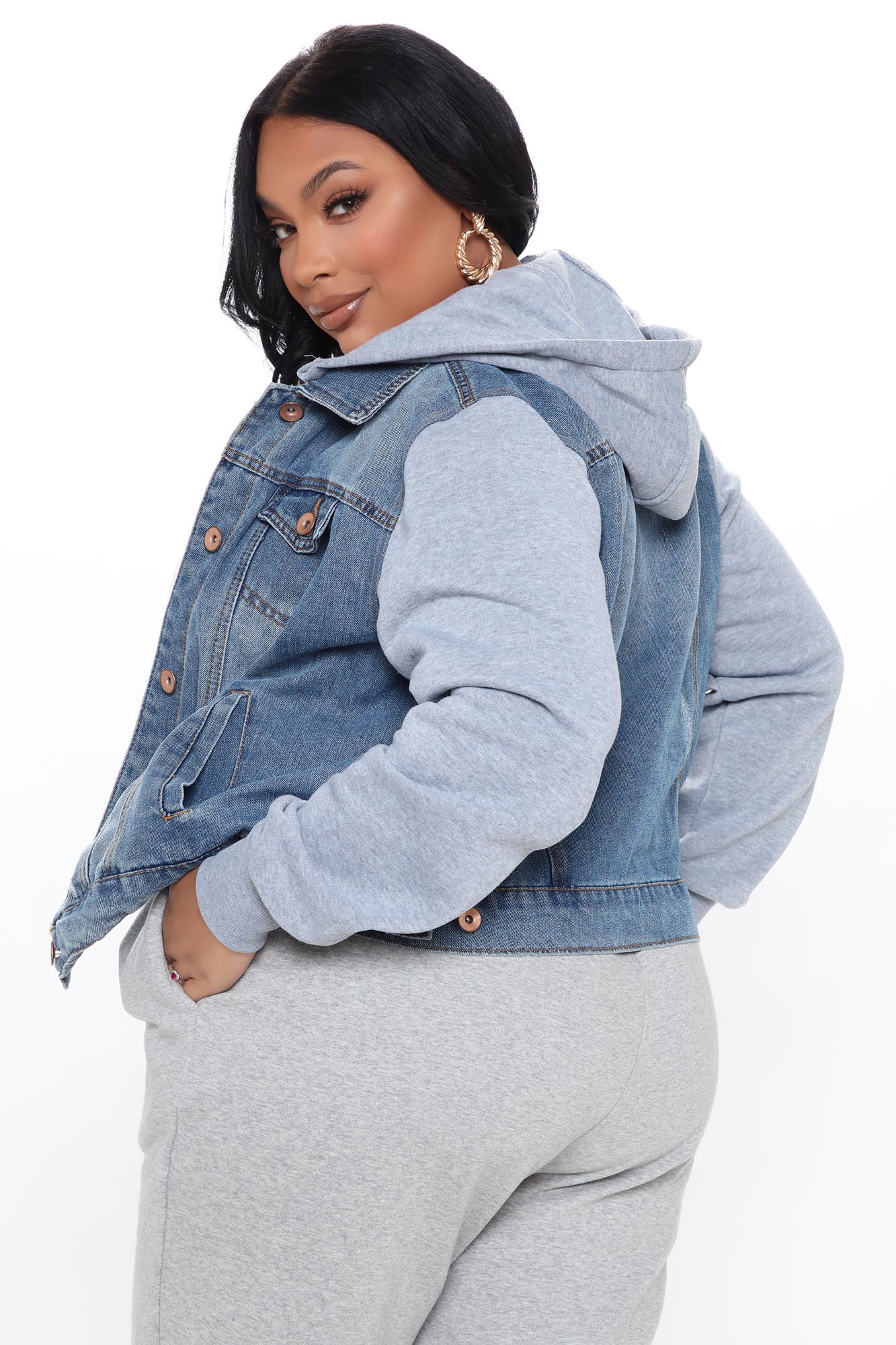 His Name Was Tustin Denim Jacket - Medium Wash - Image 8