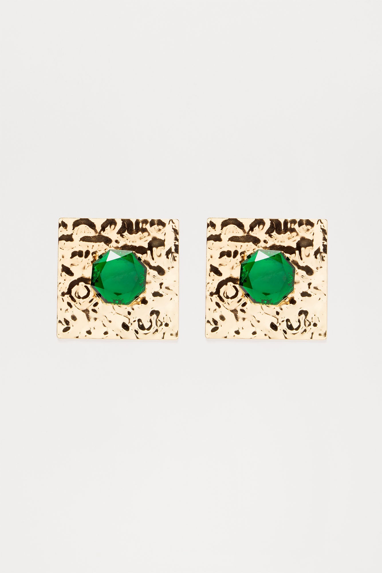 Ashanti Earrings - Gold/Green - Image 3