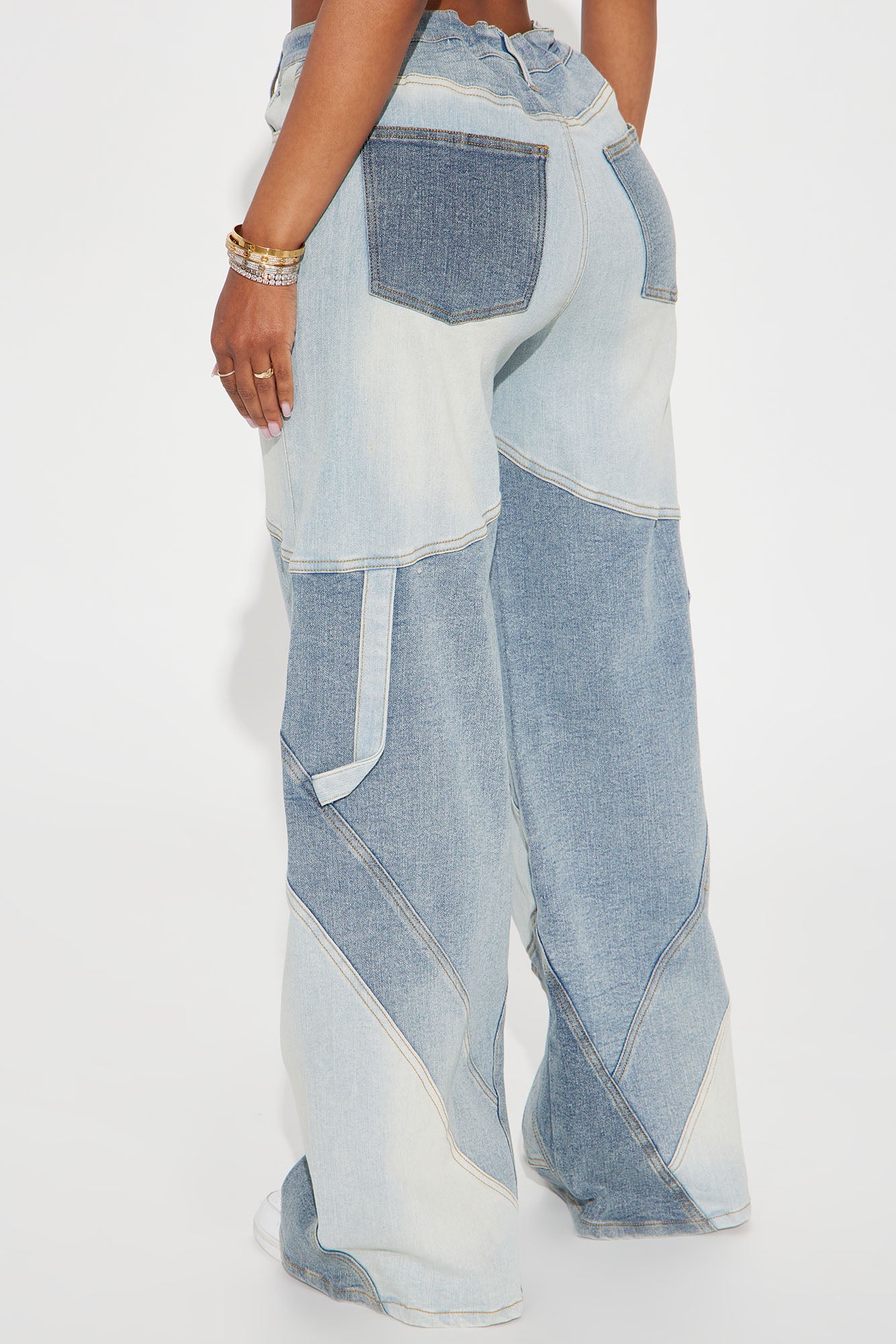 Better Shape Up Stretch Baggy Jeans - Light Wash - Image 3