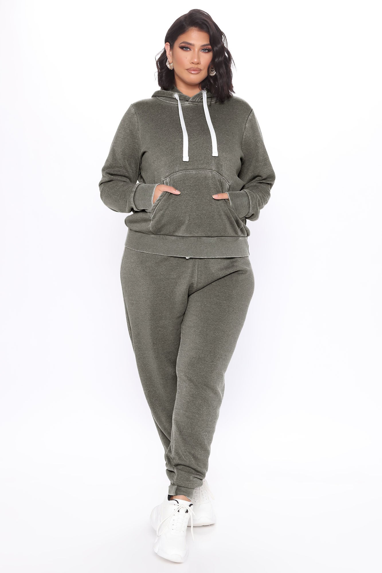 Sweet Dreams Mineral Wash Jogger - Heather Grey - Image 4