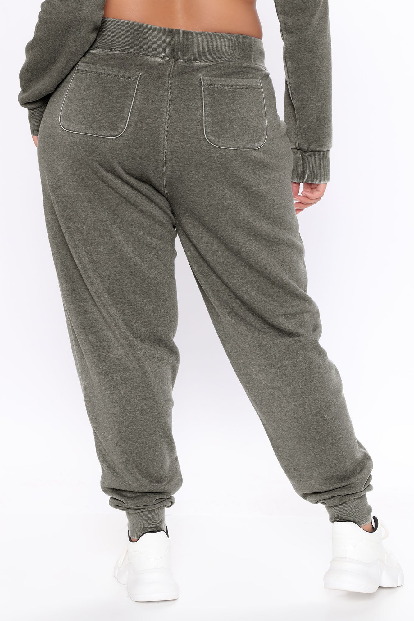Sweet Dreams Mineral Wash Jogger - Heather Grey - Image 6