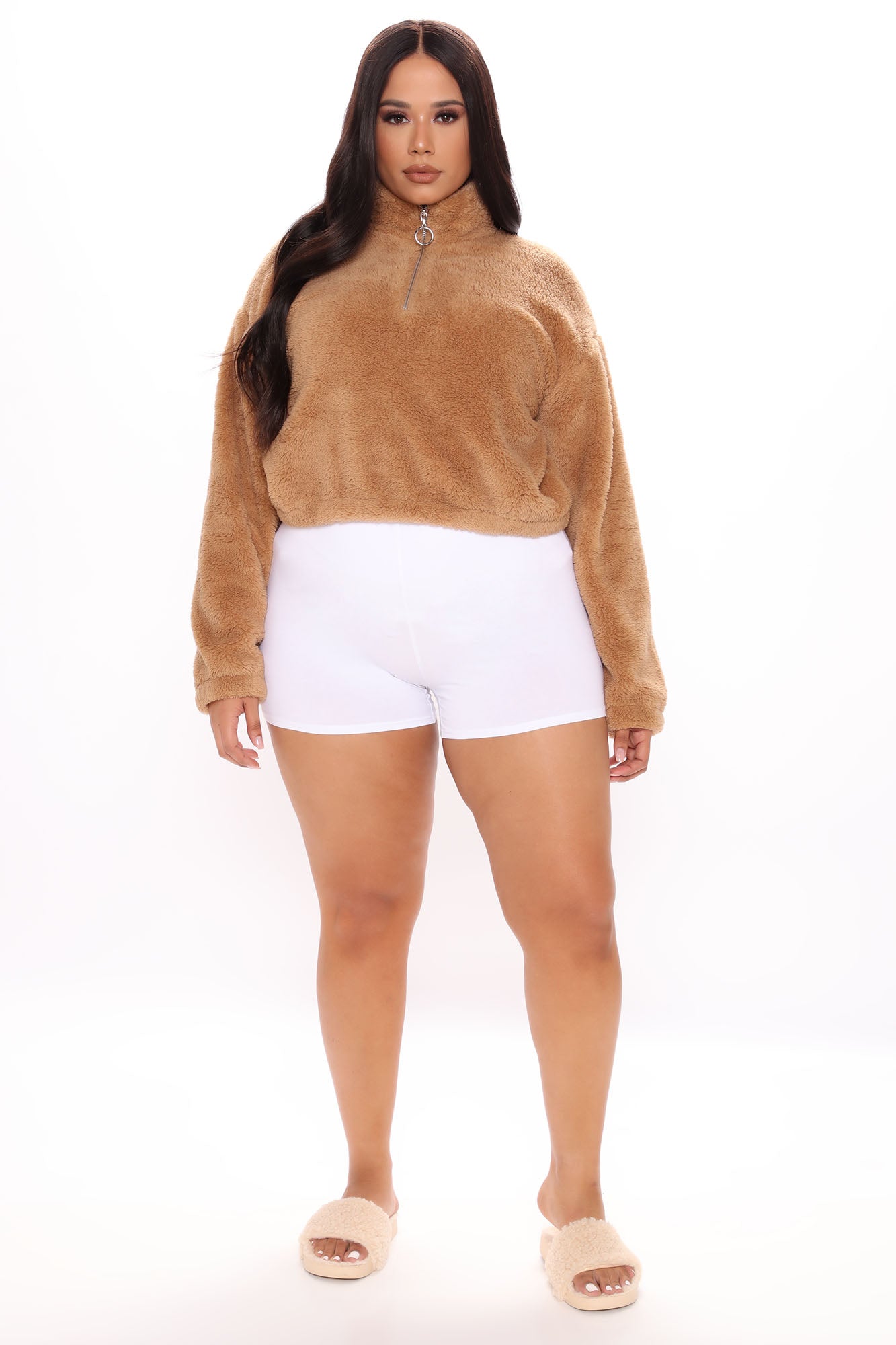 Plain Jane Mini Shorts - White - Image 13