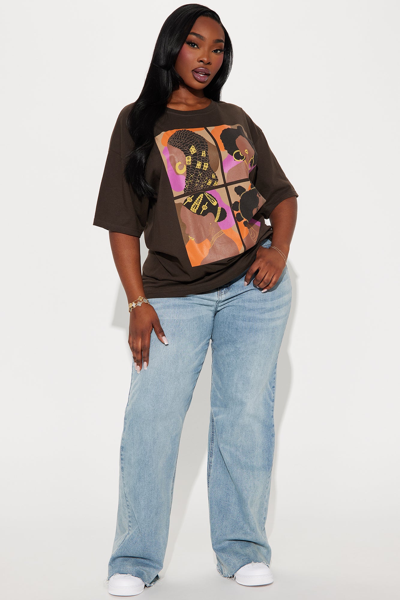 Embracing All Of Me Graphic Tee - Brown - Image 5