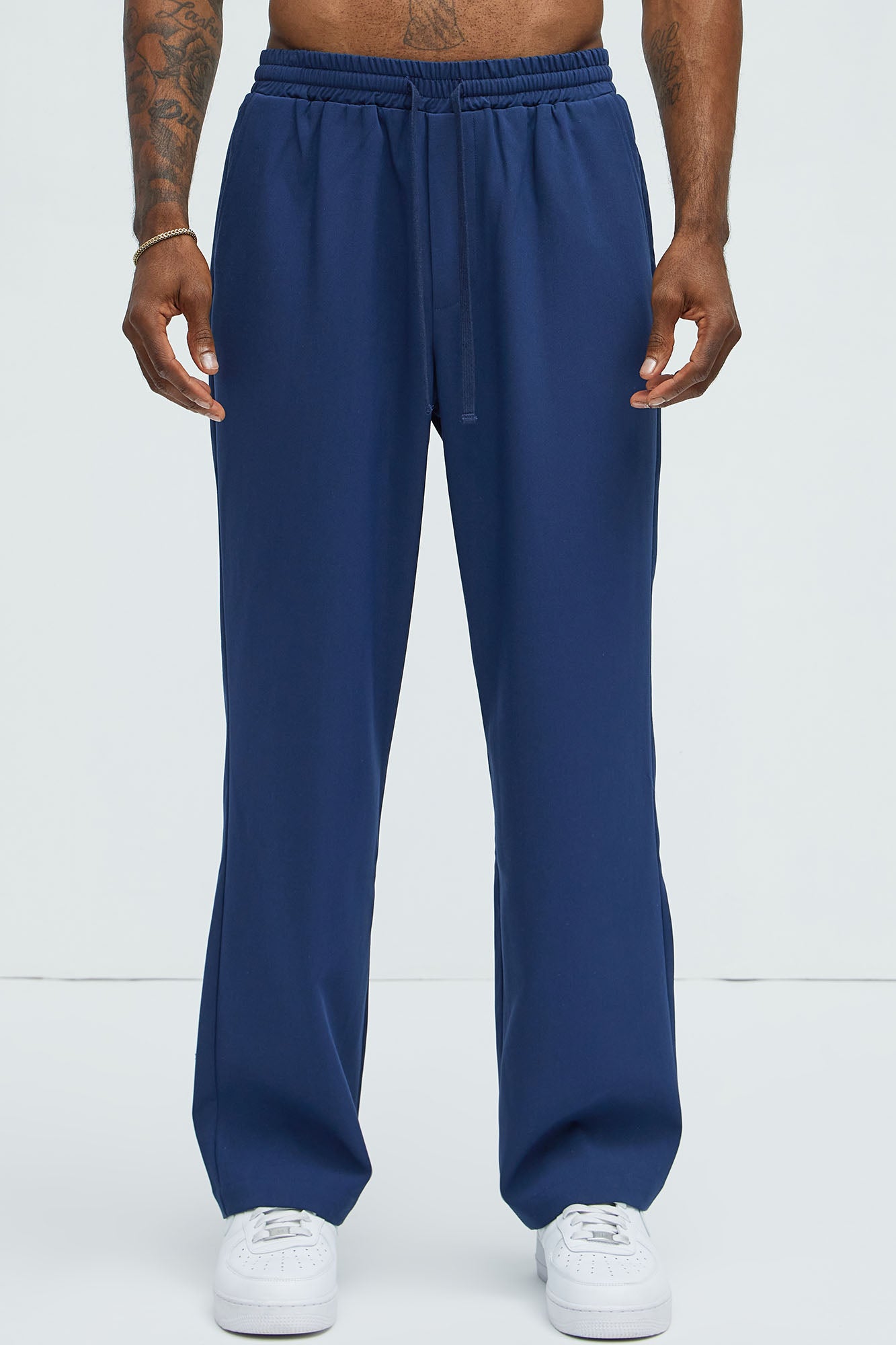 Ronan Straight Trousers - Navy - Image 3