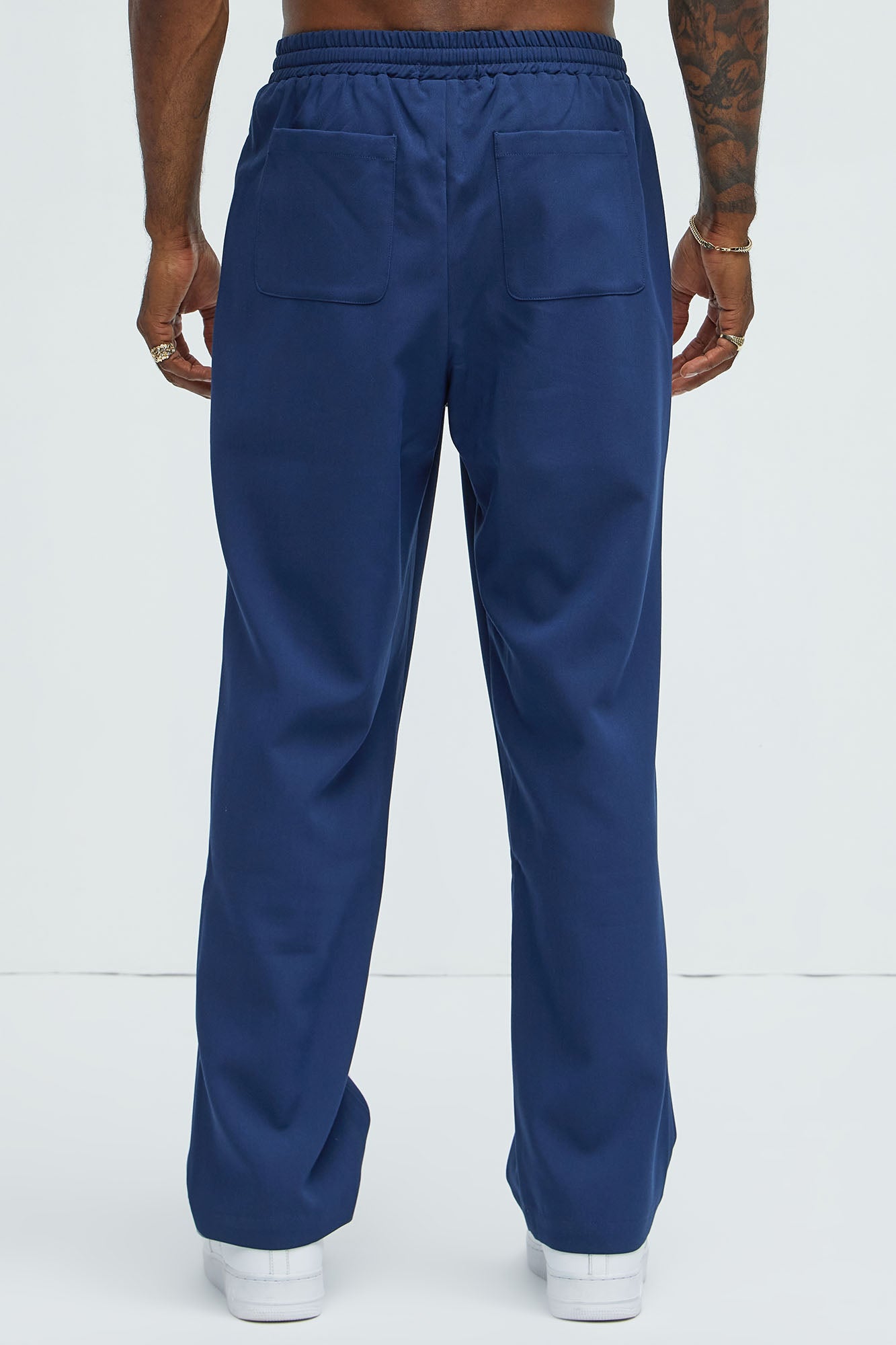 Ronan Straight Trousers - Navy - Image 5