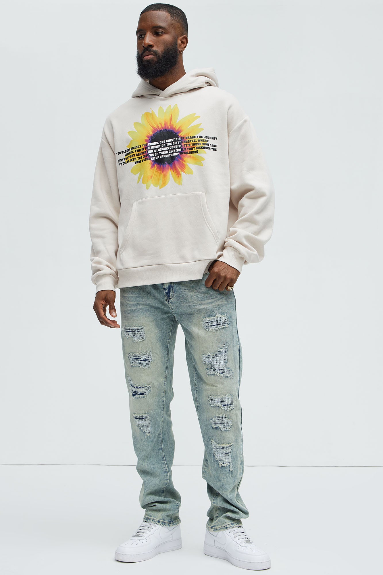 Can't Be Distressed Slim Jeans - Acid Wash Blue - Image 3