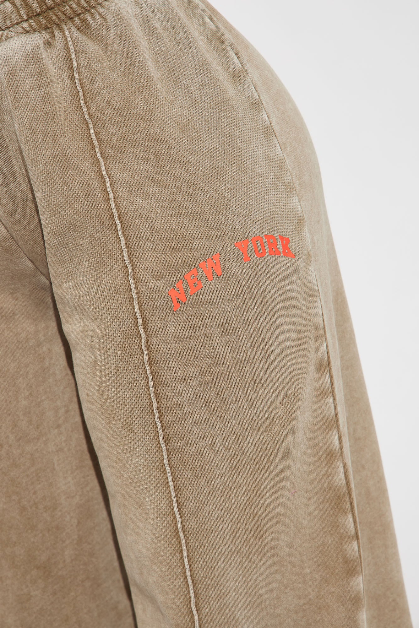 New York Washed Wide Leg Pant - Taupe/combo - Image 3