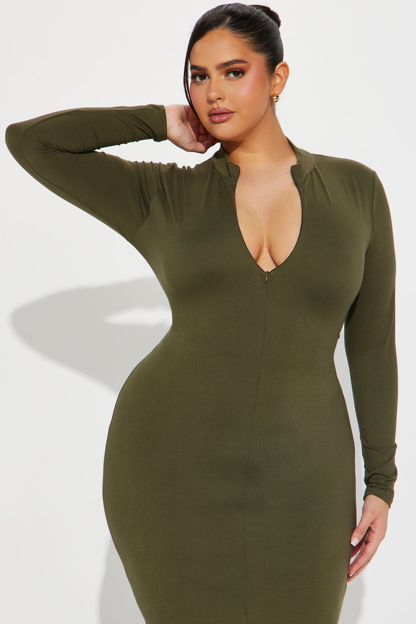 Zaria Maxi Dress - Olive - Image 5