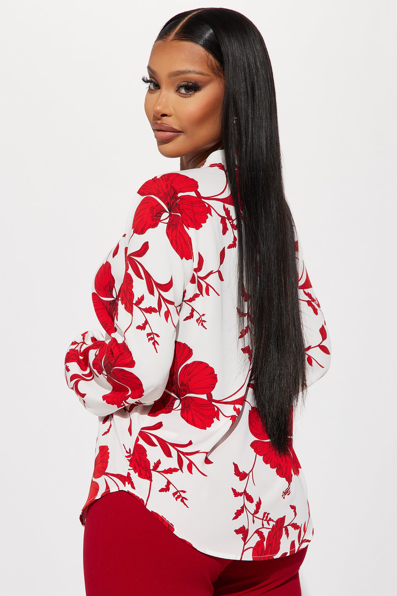 Floral Emotions Top - White/Combo - Image 3