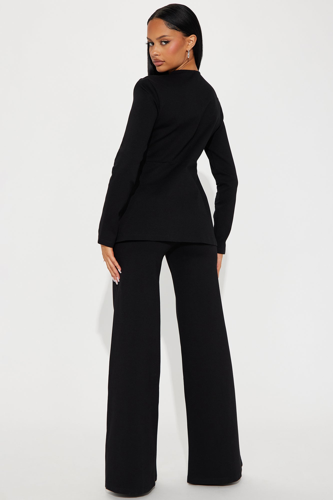 Believe It Blazer Pant Set - Black - Image 4