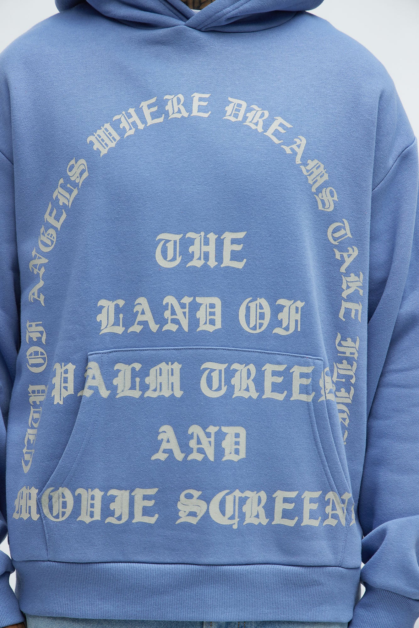 LA Scenes Hoodie - Slate Blue - Image 4