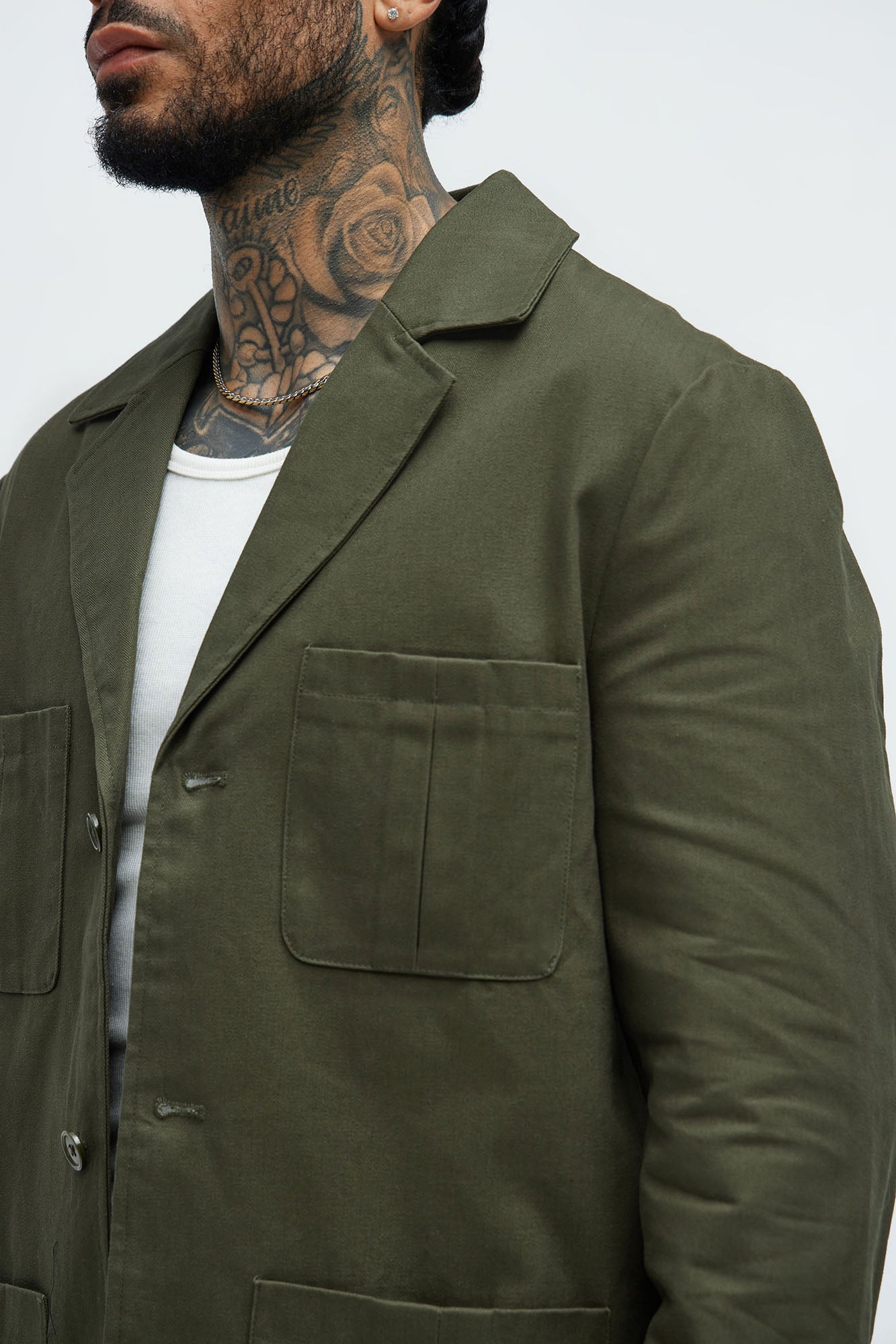 Berry Casual Jacket - Olive - Image 4