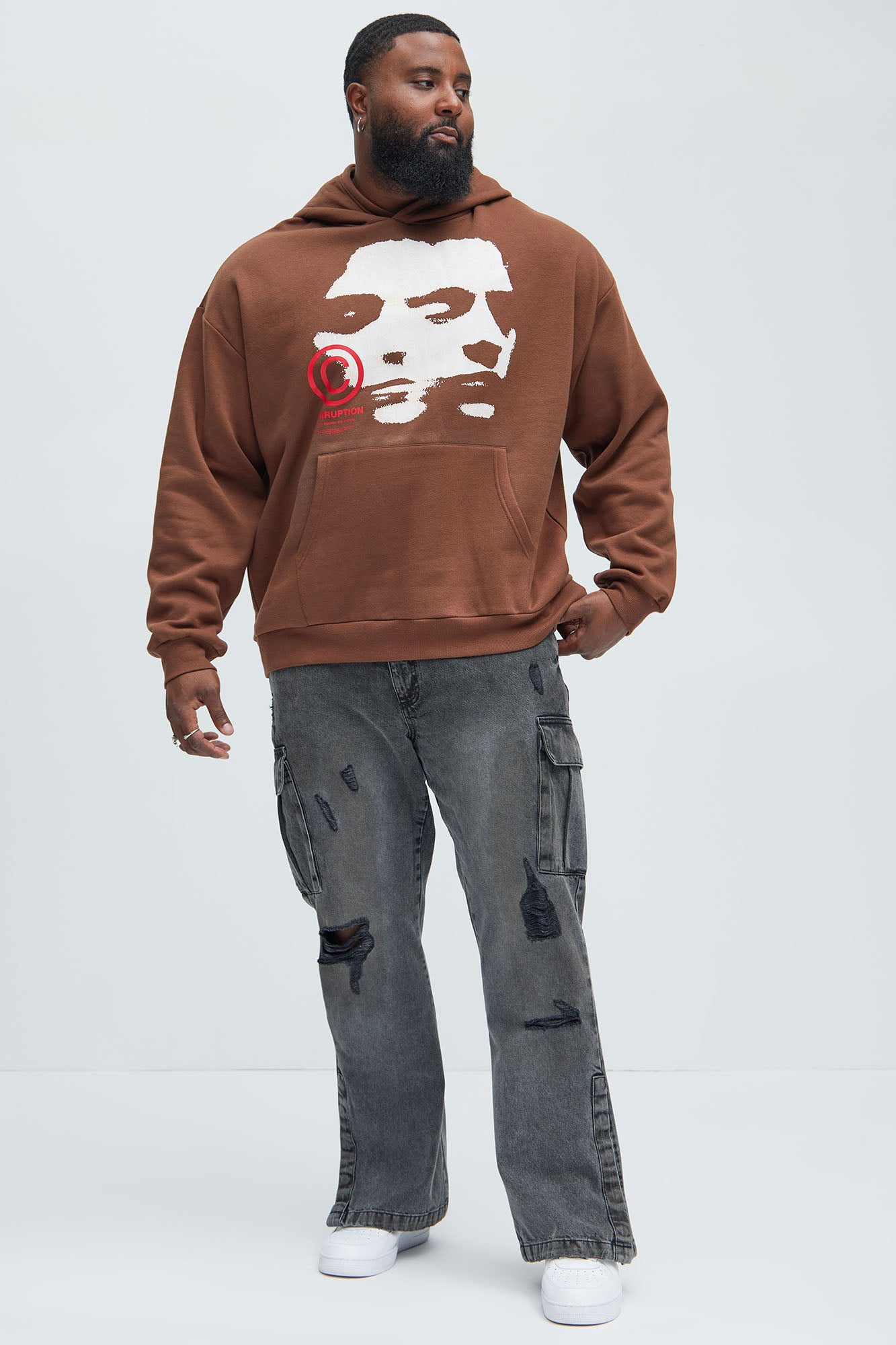 Corrupt System Hoodie - Chocolate - Image 6