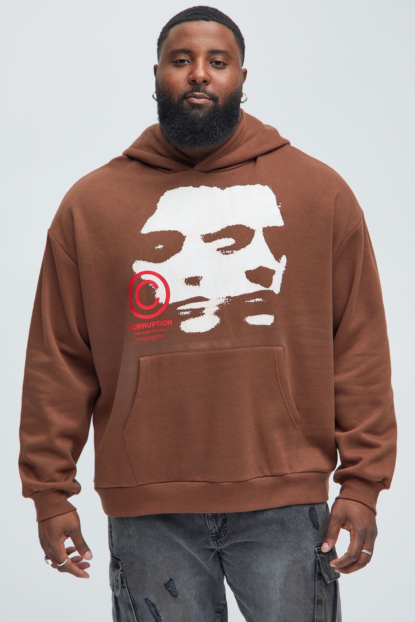 Corrupt System Hoodie - Chocolate - Image 5