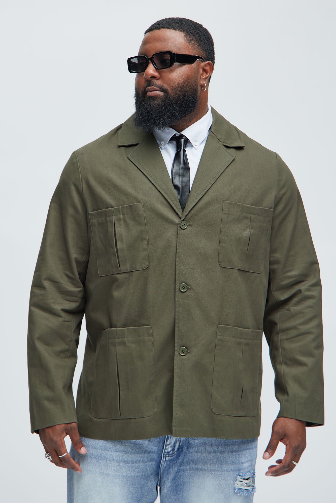 Berry Casual Jacket - Olive - Image 5