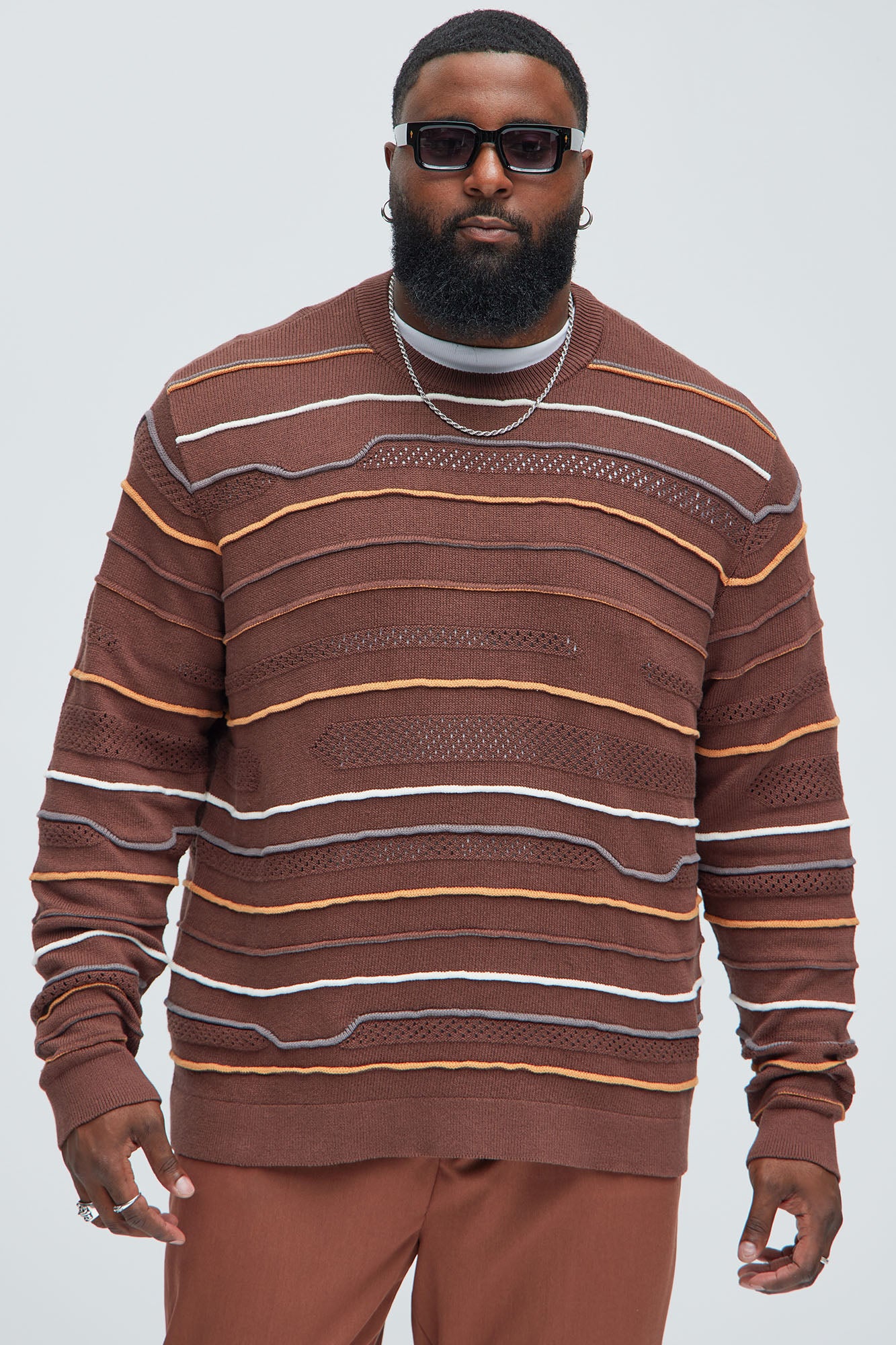 Dreamer Crewneck Sweater - Brown/combo - Image 5