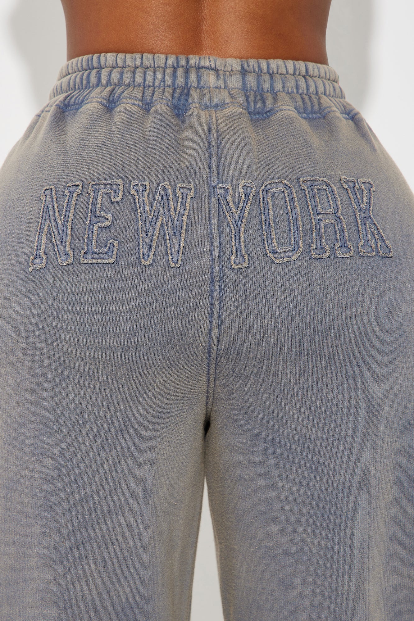New York Hustle Washed Sweatpants - Grey/combo - Image 3