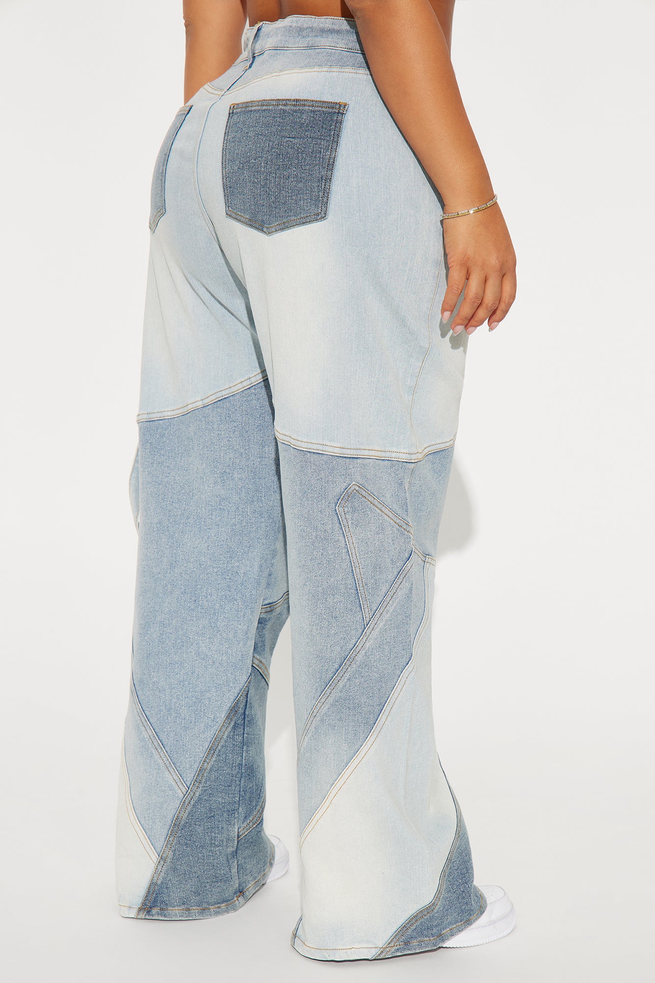 Better Shape Up Stretch Baggy Jeans - Light Wash - Image 6