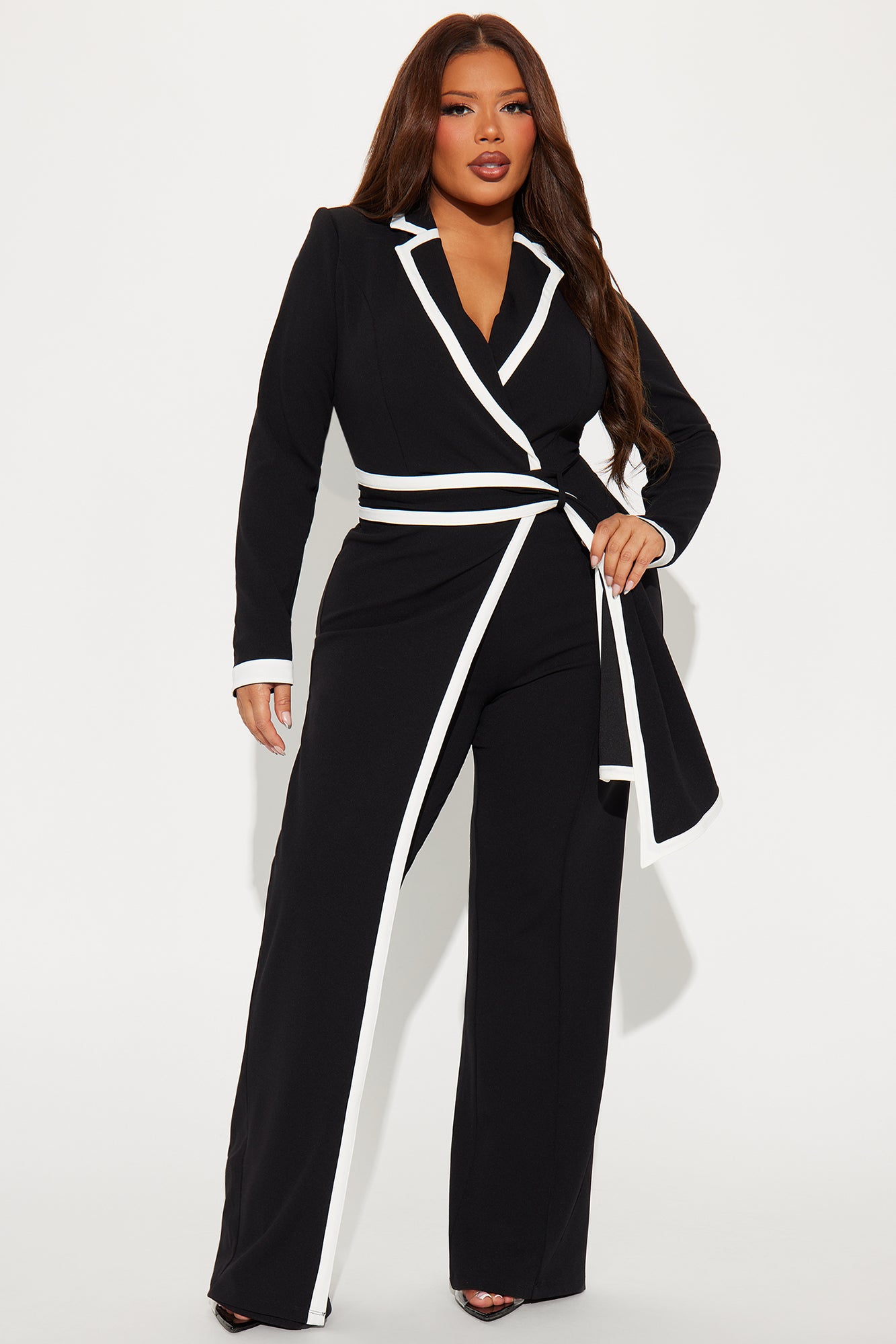 True Boss Long Sleeve Jumpsuit - Black - Image 4